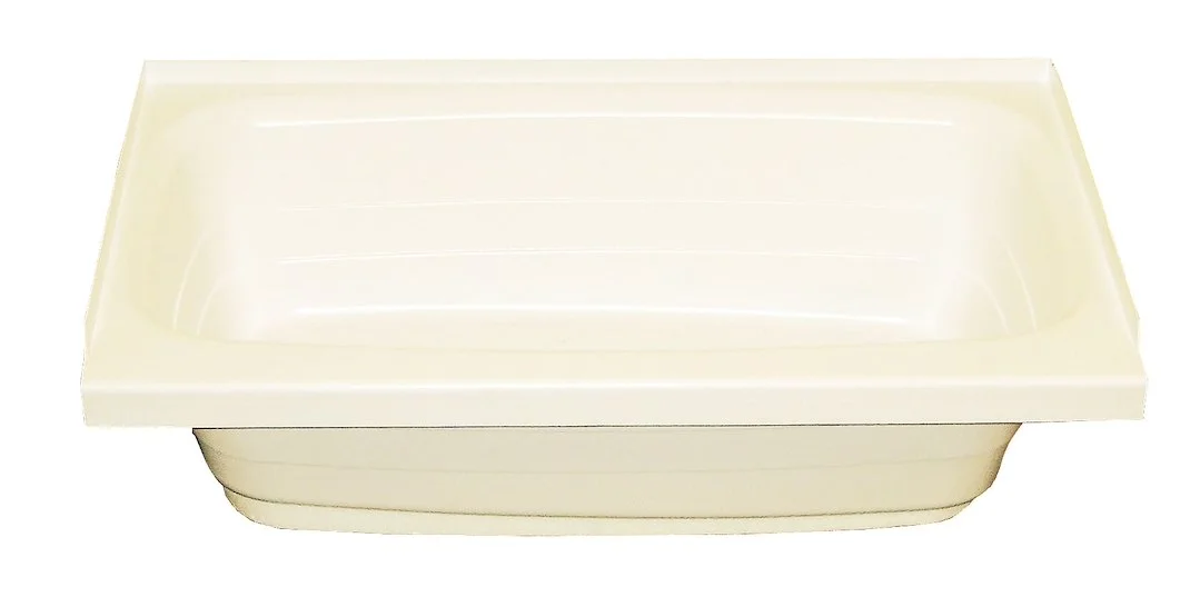 Lippert 209372 Better Bath RV Bath Tub 24" x 36" Left Hand Drain Parchment - Image 2