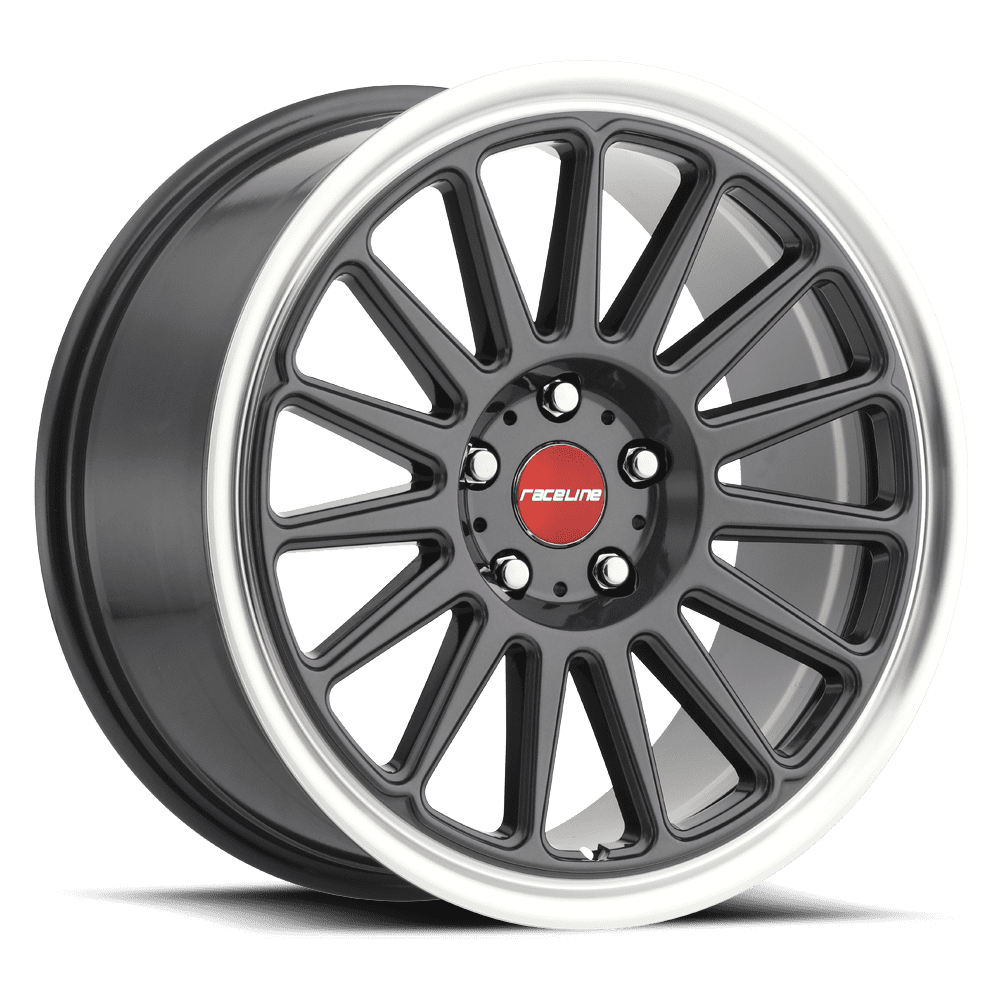 Raceline 315G-GRIP 18" Cast Aluminum Wheel, GRIP GUNMETAL 18X8.5 5X112 +35mm Fits select: 2018 AUDI Q5 PREMIUM PLUS, 2018-2023 VOLKSWAGEN ATLAS SE - Image 2