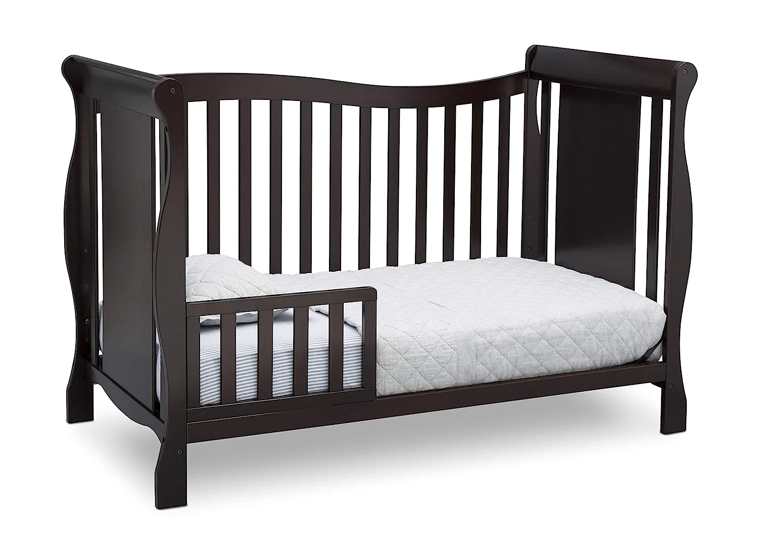 Delta Children Brookside 4-in-1 Convertible Crib, Dark Chocolate - Image 8