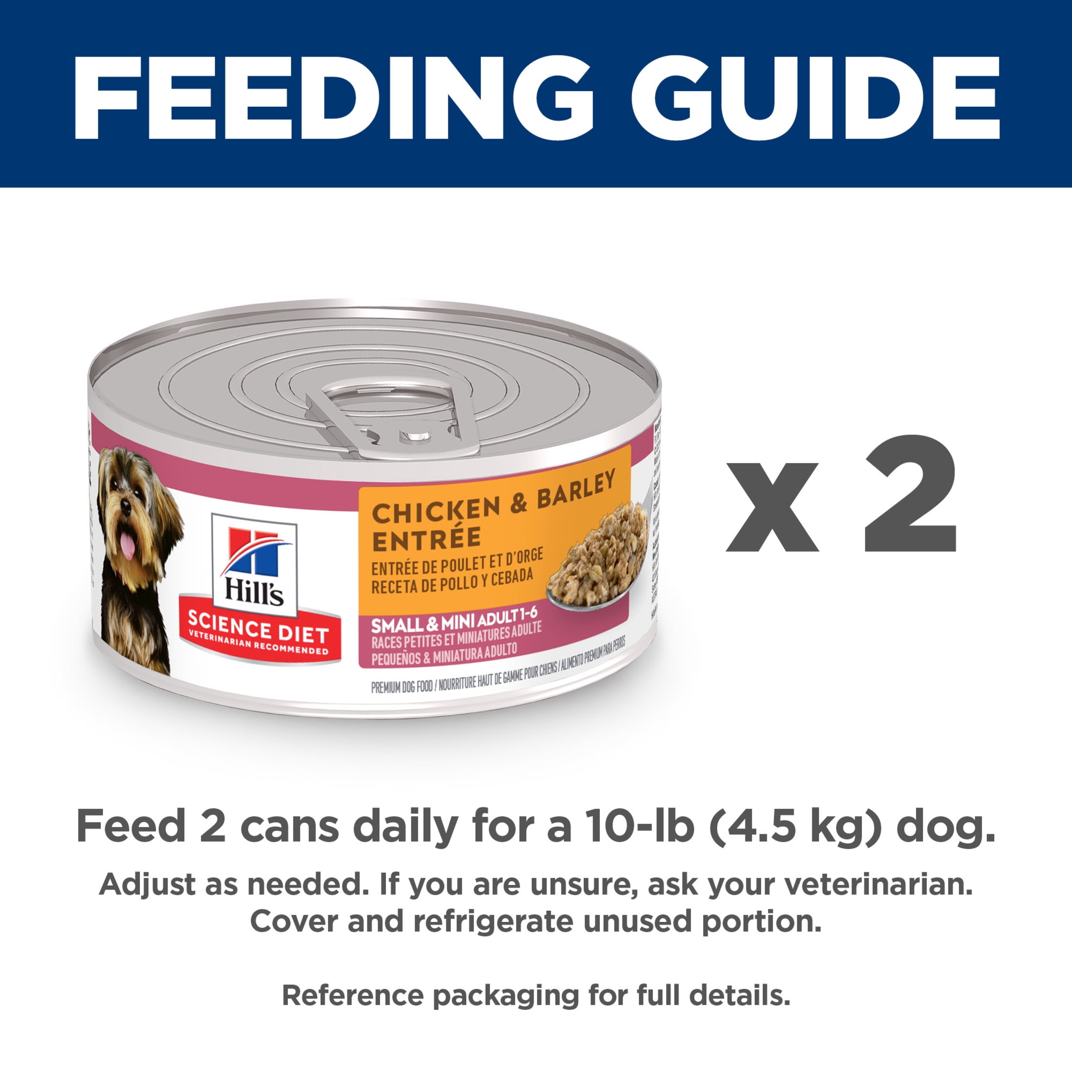 Hill's Science Diet Small & Mini Chicken & Barley Wet Dog Food for 7+ Senior Dogs, 5.8oz Can 24pk - Image 6