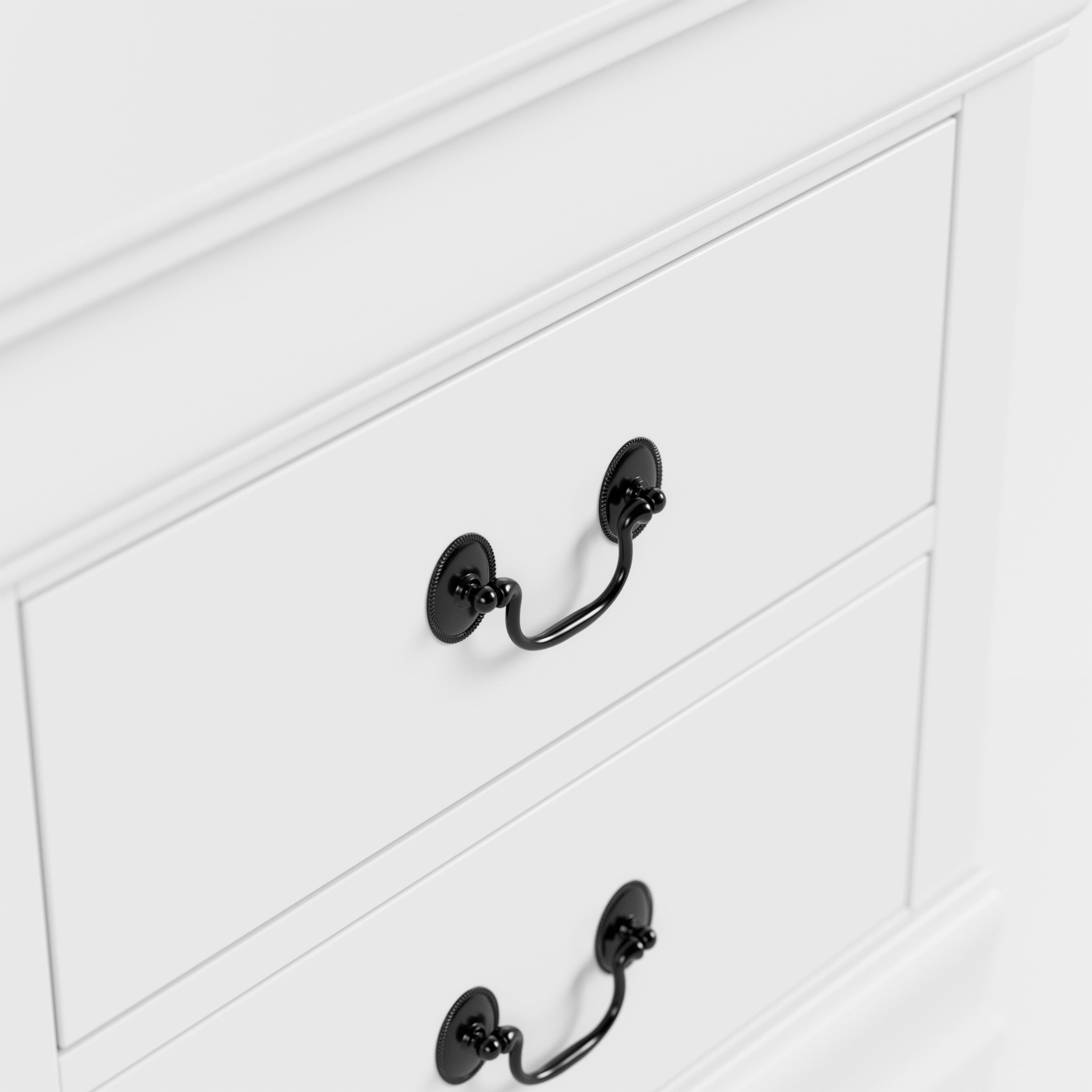 Furniture of America Rycia Traditional 2-Drawer Nightstand, White - Image 12
