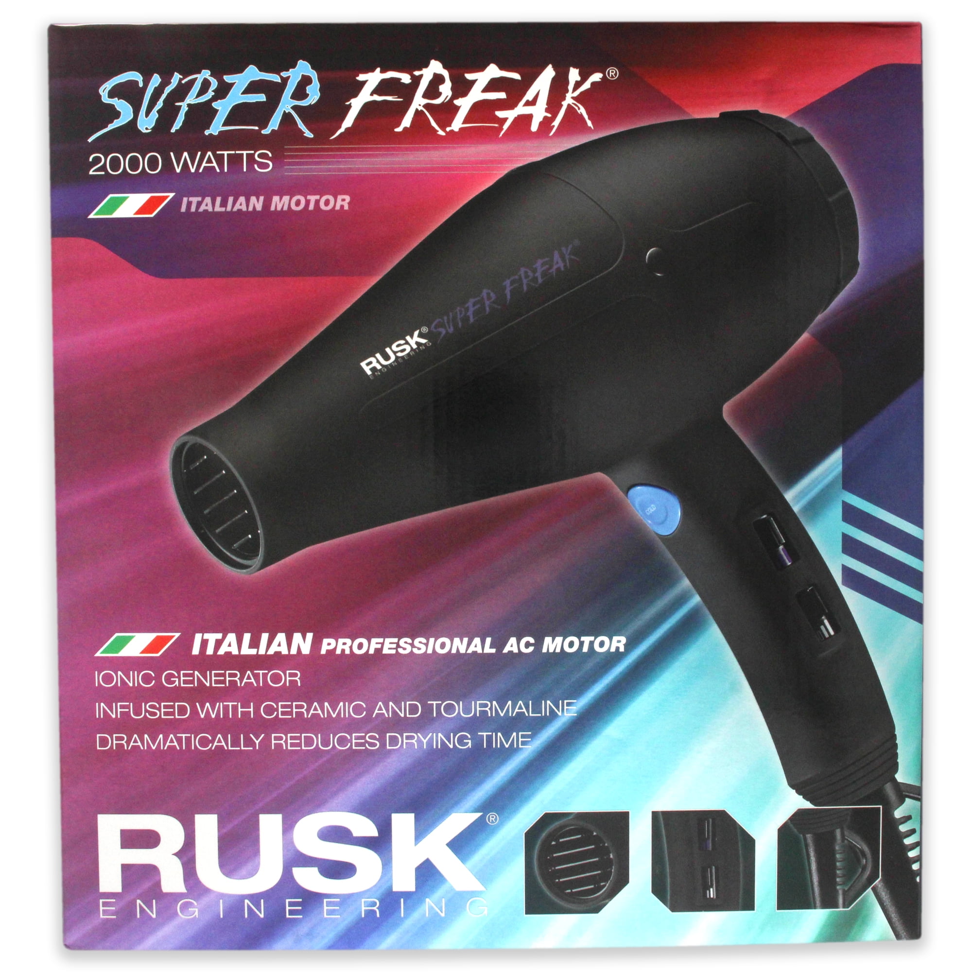 ($150 Value) Rusk Super Freak Professional 2000w Hair Dryer - Image 2