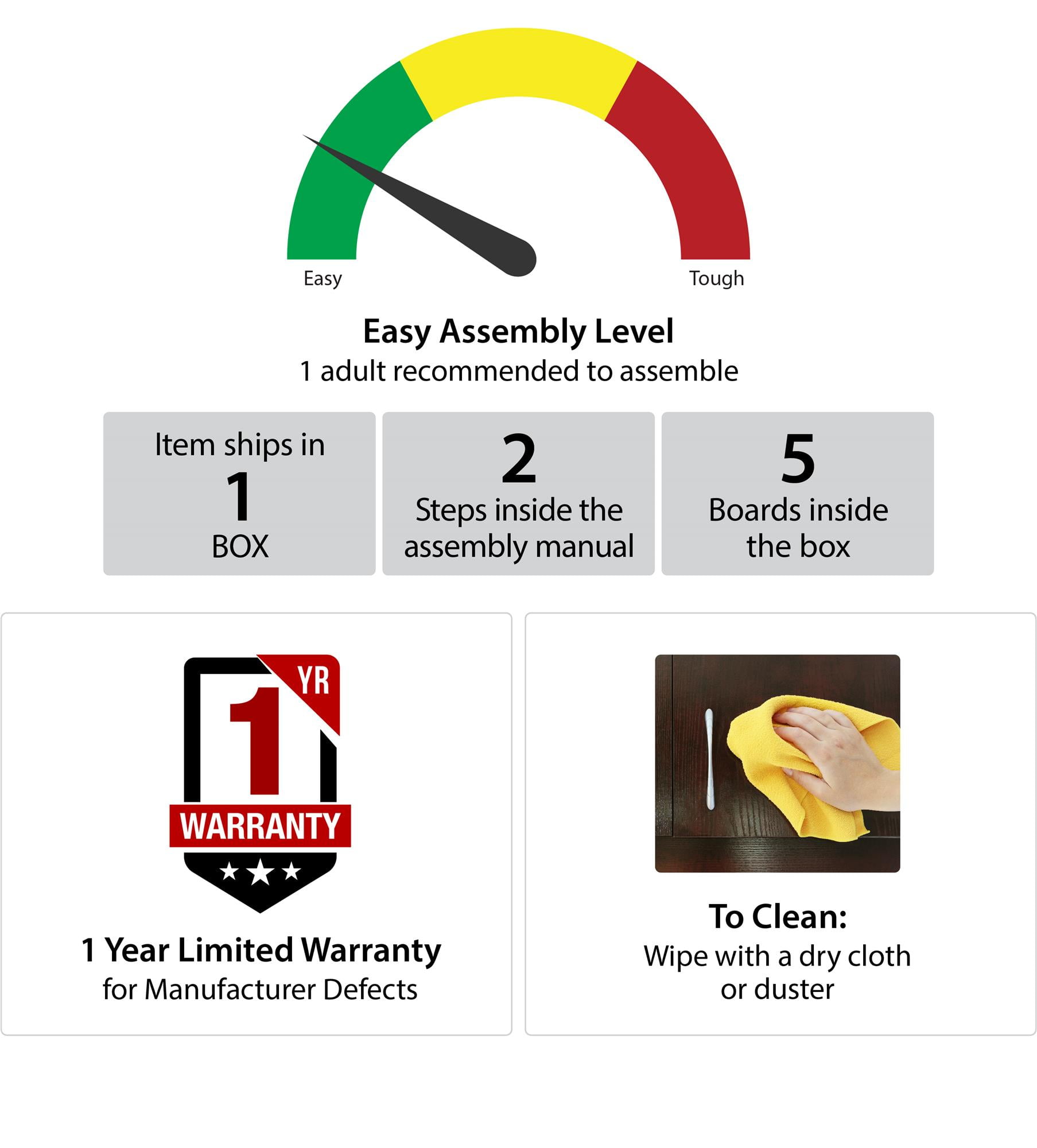 Mainstays Parsons Desk, White - Image 2