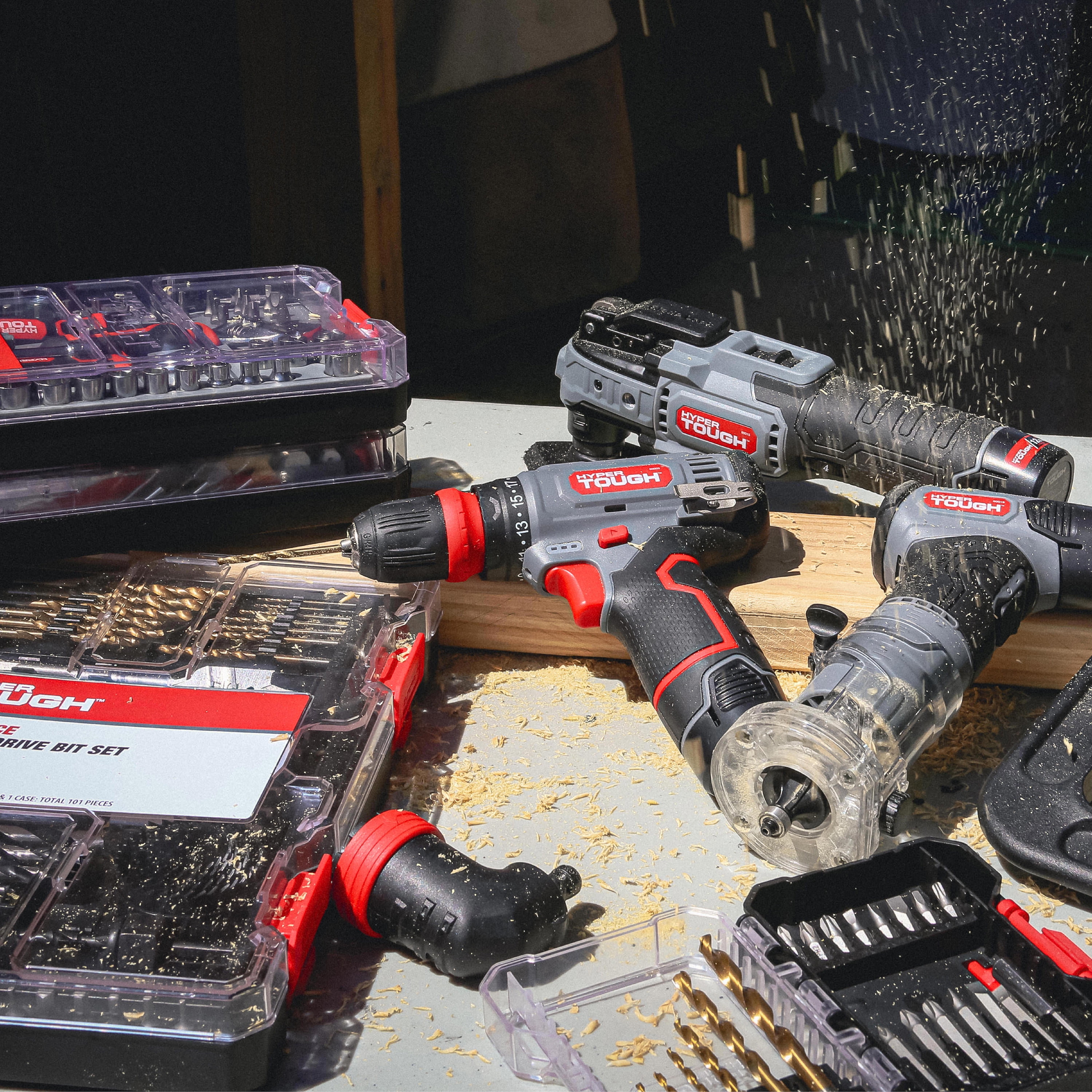 Hyper Tough 12-Volt Cordless Rechargeable Cut off Grinder - Image 2