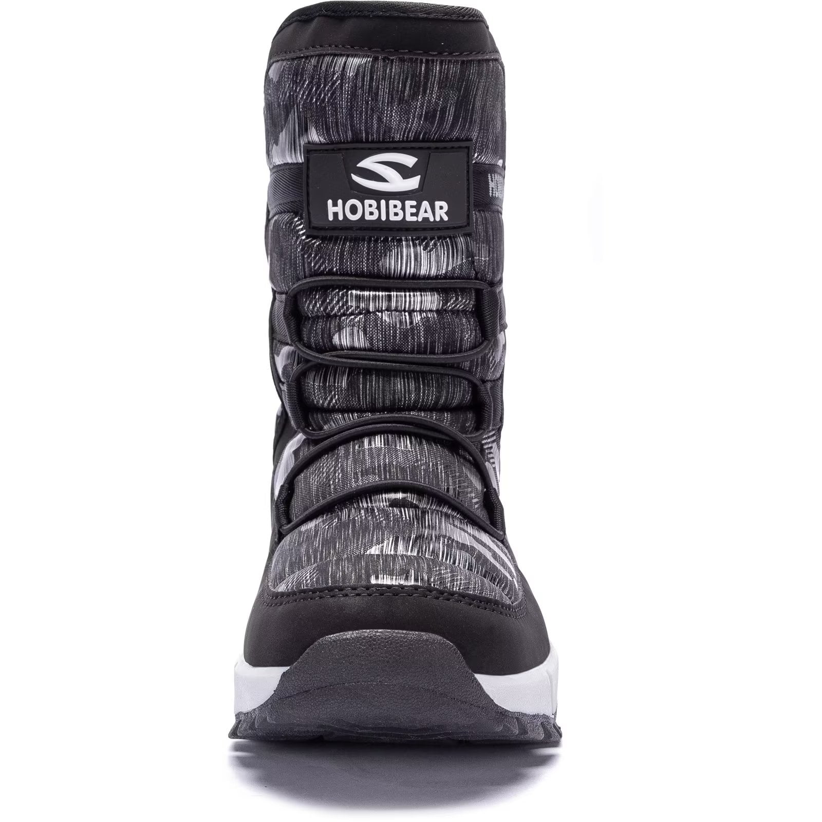 HOBIBEAR Boys Snow Boots Winter Waterproof Slip Resistant Shoes Black,5.5 Big Kid - Image 3