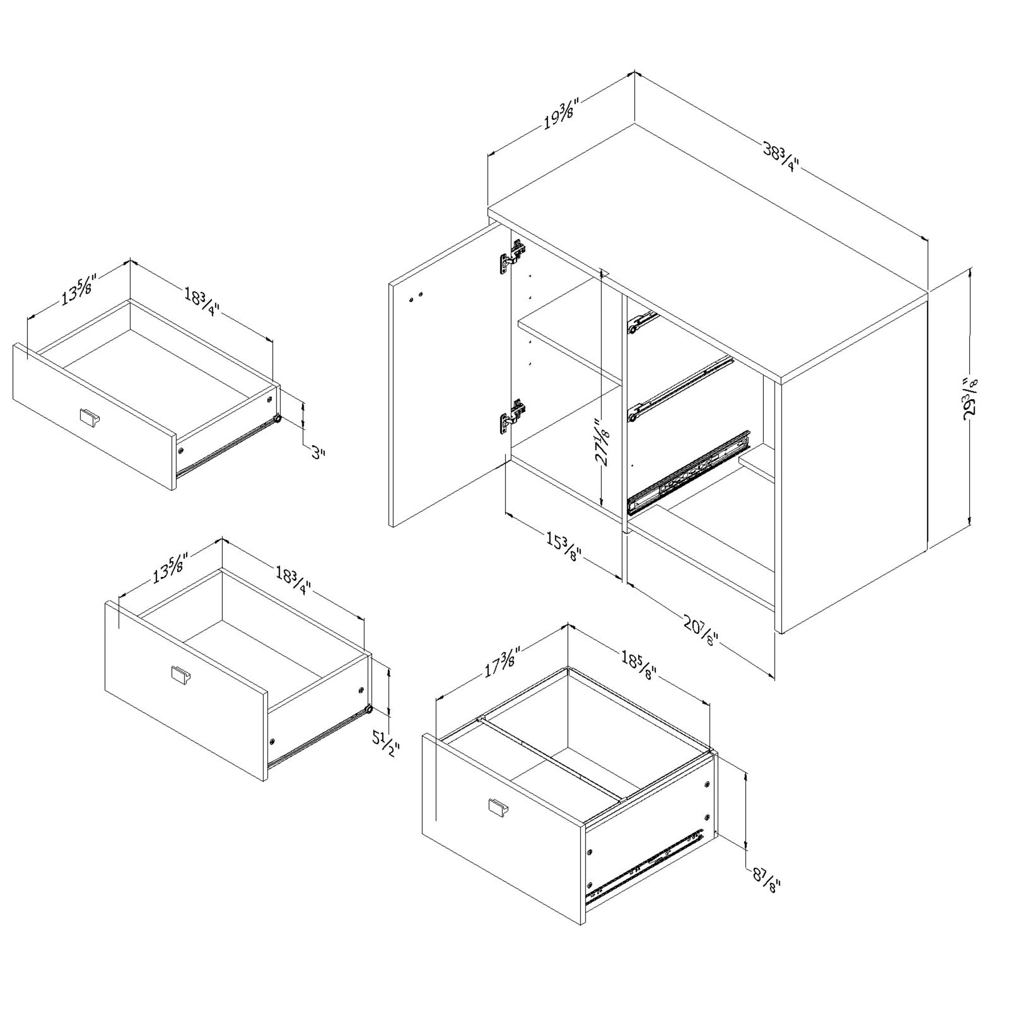 South Shore Interface, File Cabinet with 2 Drawers, White - Image 5