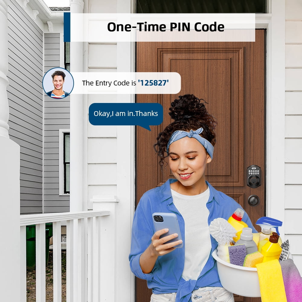 TEEHO Fingerprint Keyless Entry Door Lock, Electronic Smart Deadbolt with 2 Handles Knobs, Digital Doors Lock with Keypad Set, Easy Installation-Oil Rubbed Bronze - Image 7