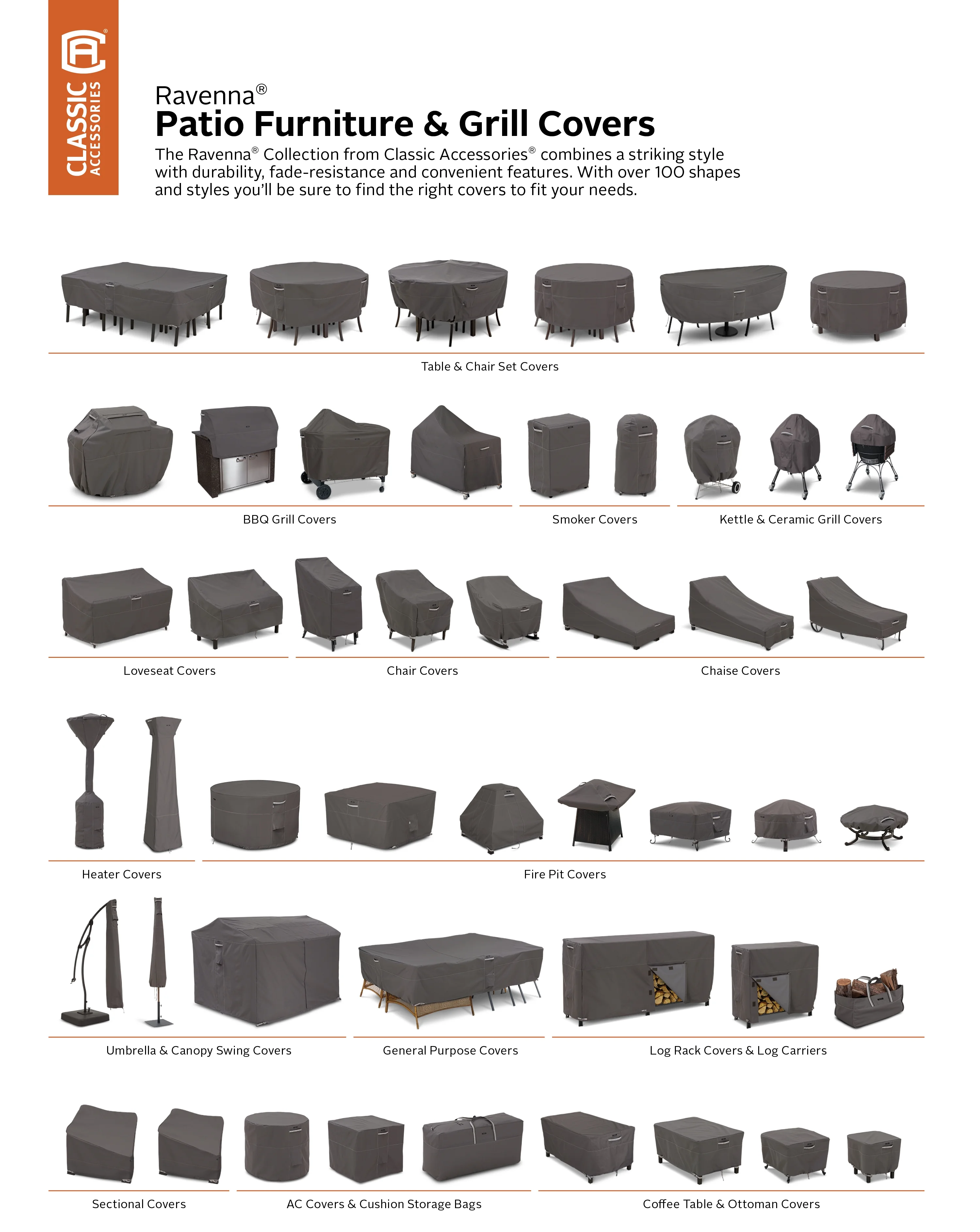 Classic Accessories Ravenna® Square Smoker Cover - Premium Outdoor Cover with Water Resistant Fabric, Large (55-852-045101-EC) - Image 12