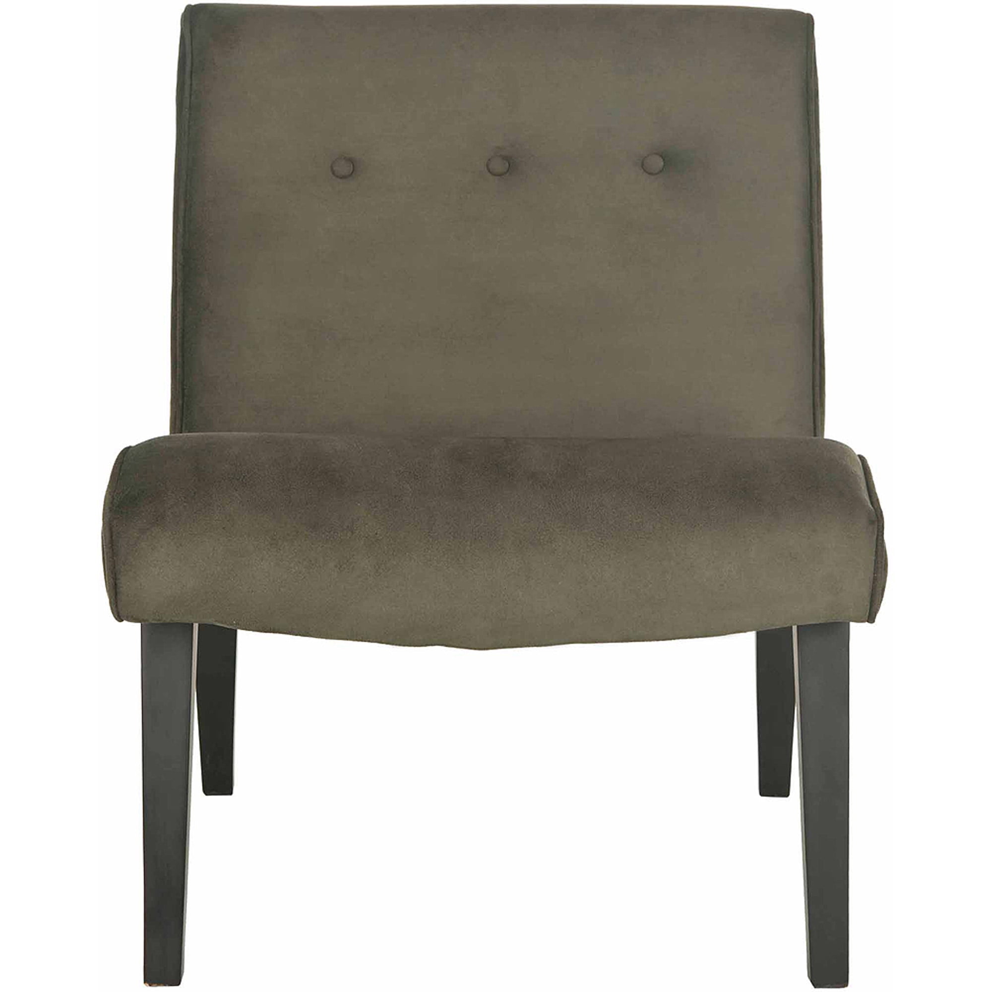 SAFAVIEH Mandell Transitional Glam Tufted Chair W/ Buttons, Forest Green - Image 2