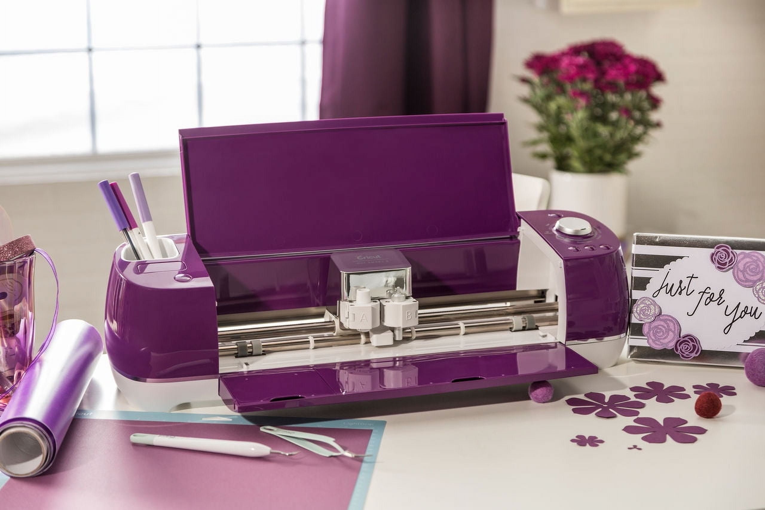 Cricut Explore Air 2 Die-Cutting Machine + Vinyl & Tool Kit Starter Bundle, Boysenberry - Image 5