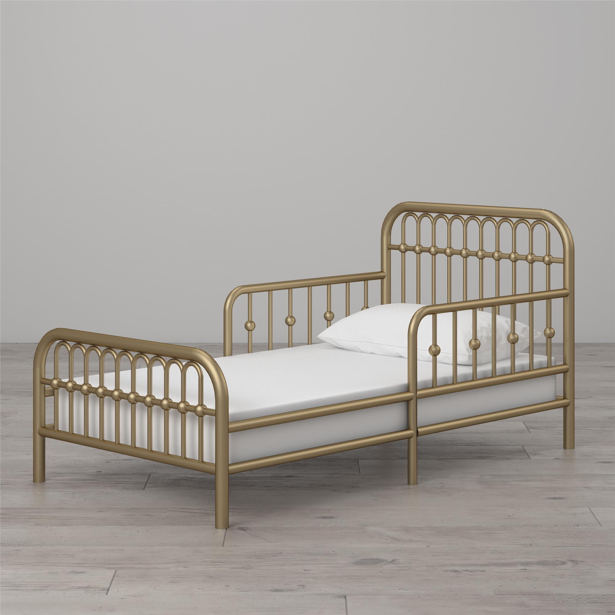 Little Seeds Monarch Hill Ivy Metal Toddler Bed, Gold - Image 6