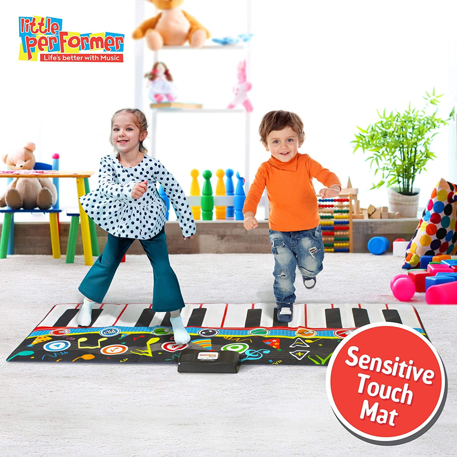 Little Performer Piano Dance Mat for Kids | 24 Key 70 Giant Floor Piano Music Mat - Image 5