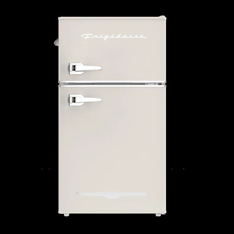 Frigidaire, 3.1 Cu. Ft. 2 Door Retro Compact Refrigerator , Built-In Side Bottle Opener, Cream - Image 4
