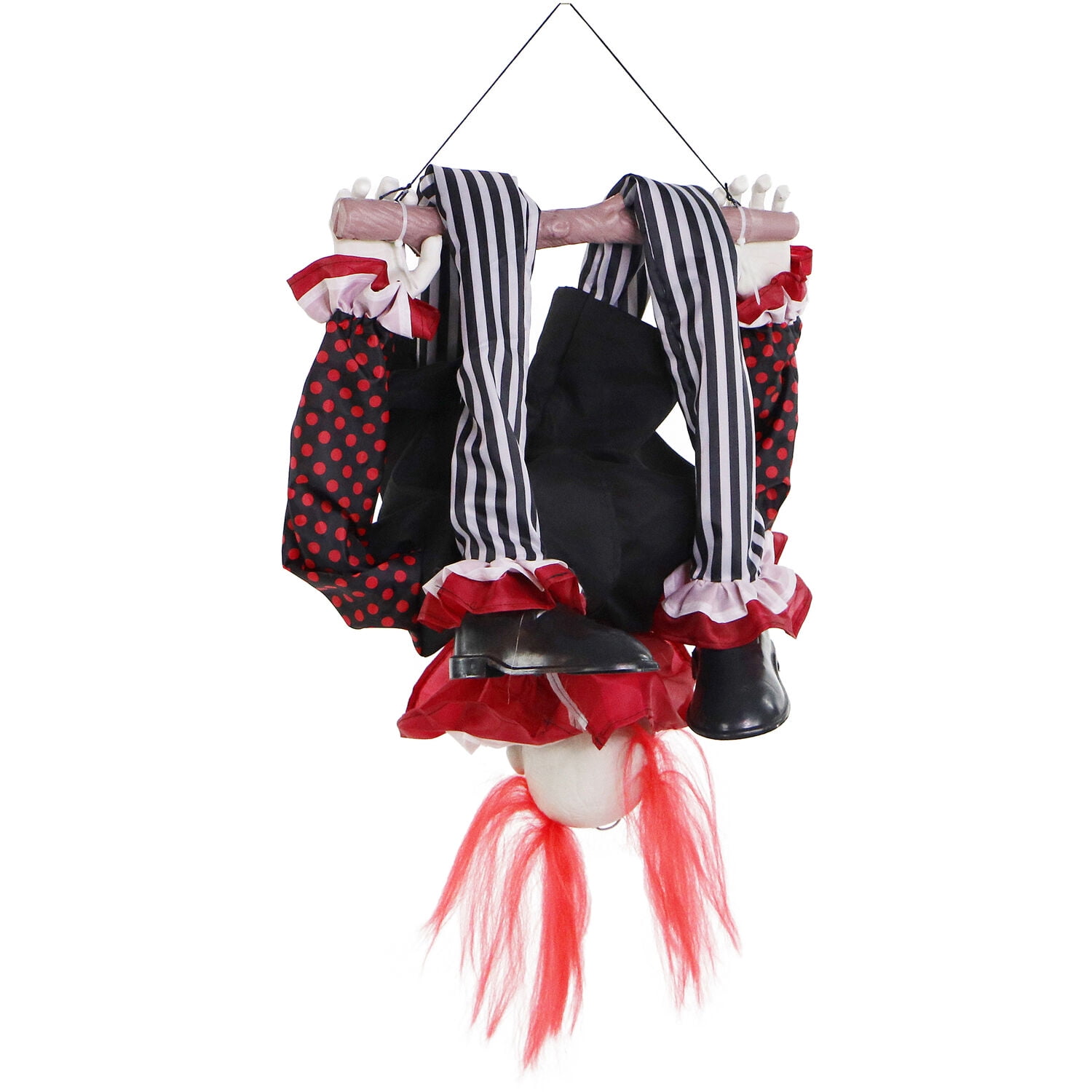 Haunted Hill Farm Clown Trapeze Animatronic with Lights and Sound - Image 16