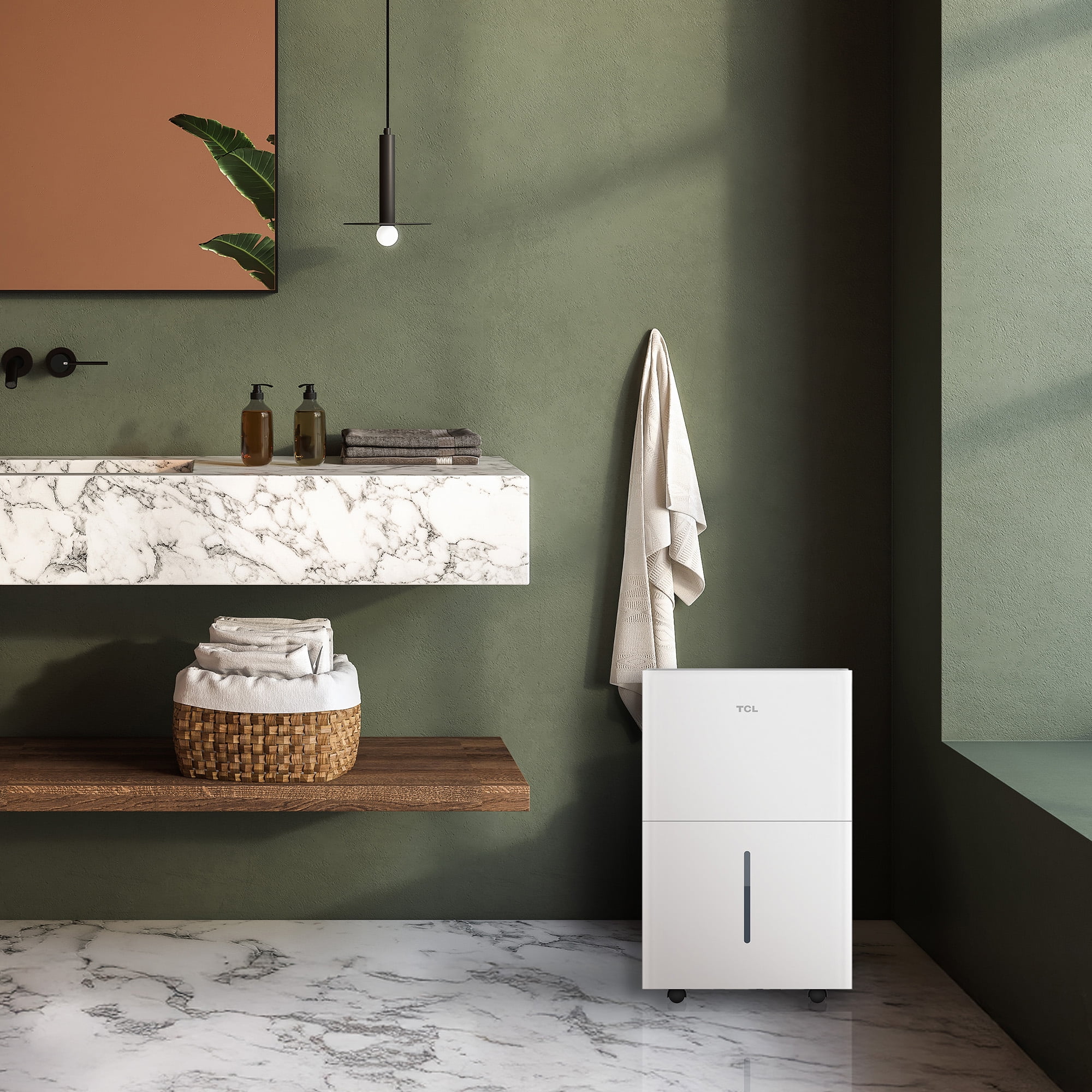 TCL 50 pt 4,500 sq ft Smart Dehumidifier with Pump White - Energy Star 2024, Works with Alexa/Google Assistant - Image 13