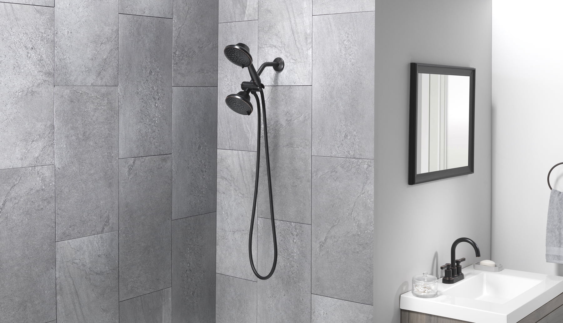 Better Homes & Gardens 6 Setting Combo Showerhead, Oil Rubbed Bronze - Image 7