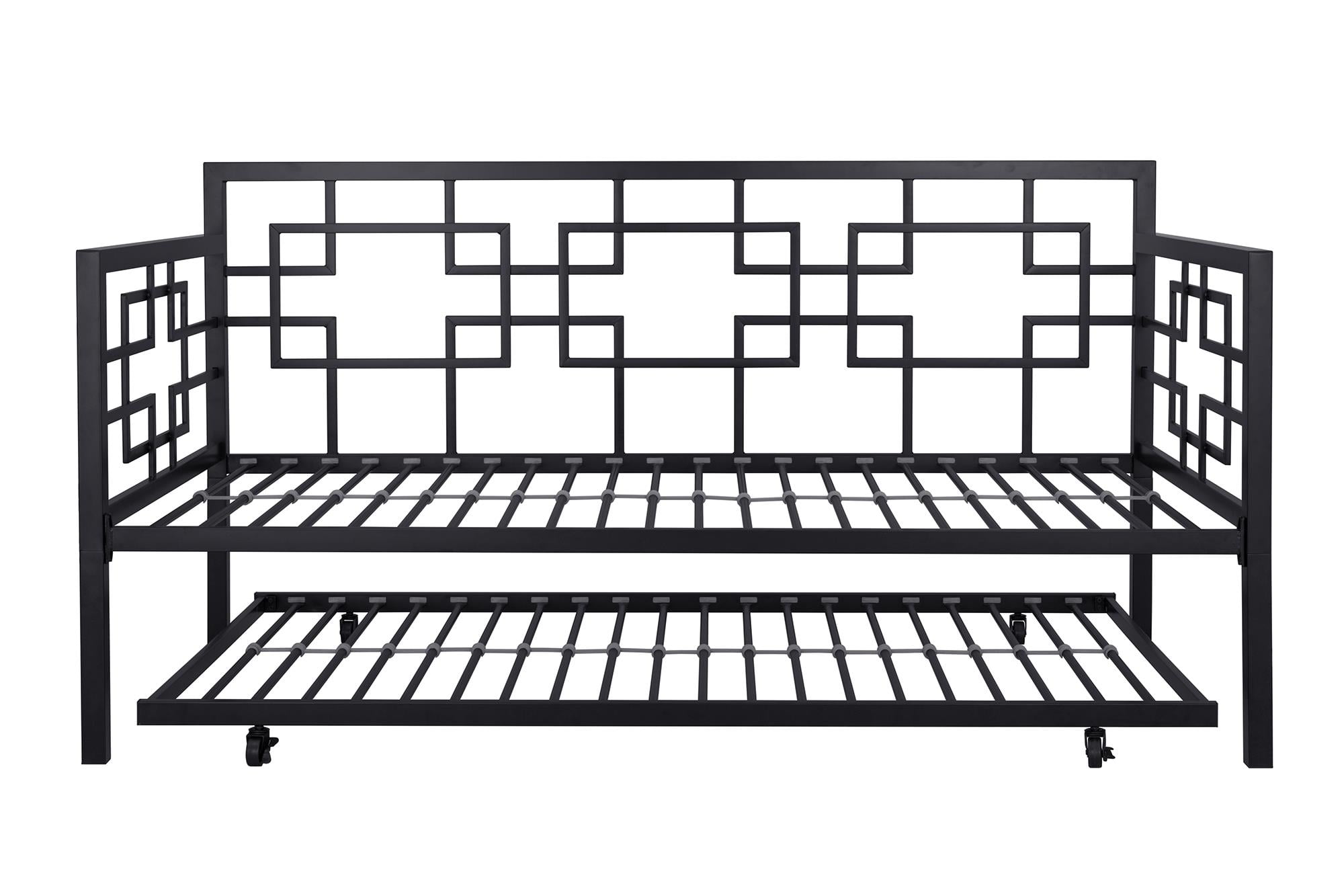 Better Homes & Gardens Metal Twin Daybed with Twin Trundle, Black - Image 10