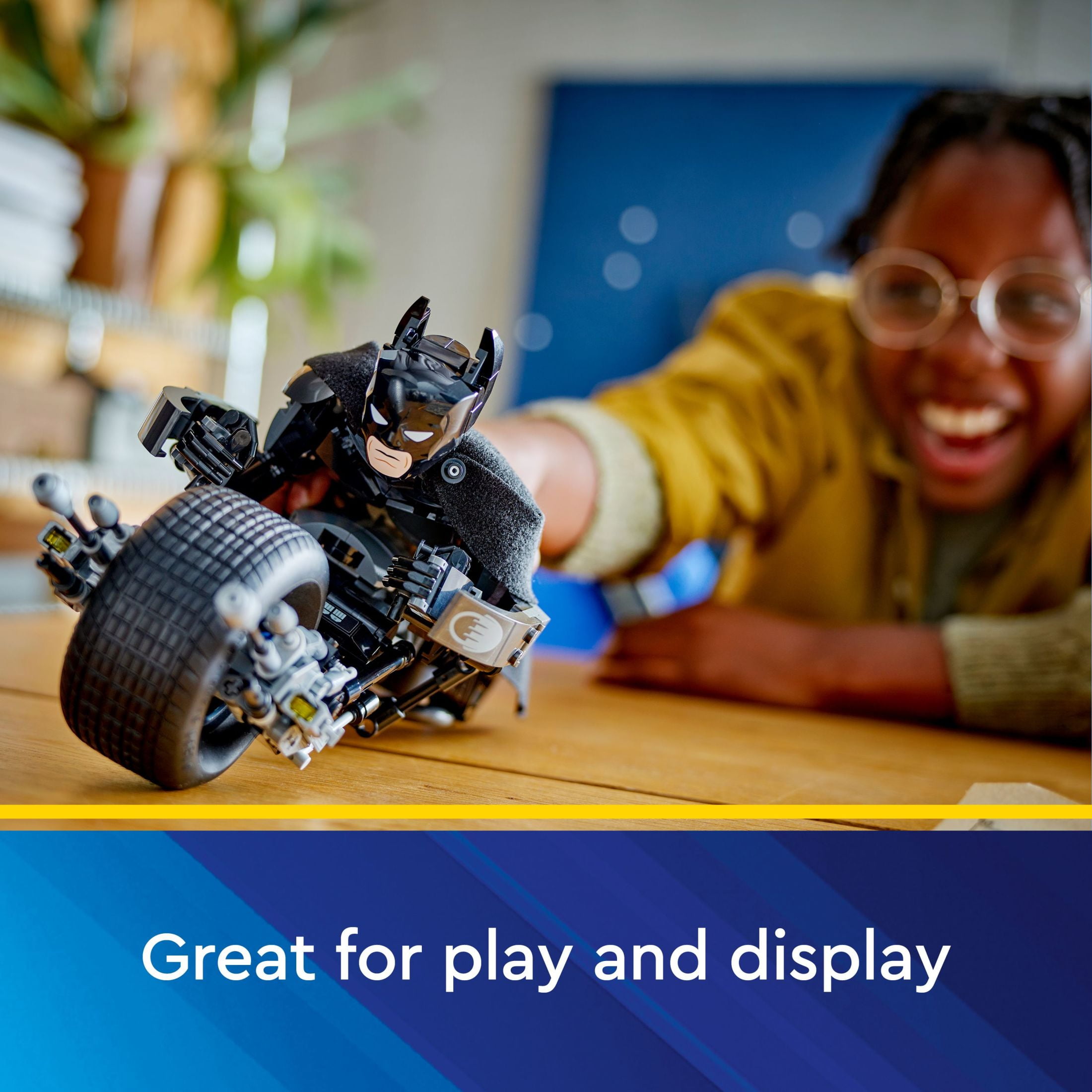 LEGO DC Batman: Batman Construction Figure & Bat-Pod Bike, The Dark Knight Action Figure and Motorcycle, Superhero Toy Gift for Kids, 76273 - Image 3