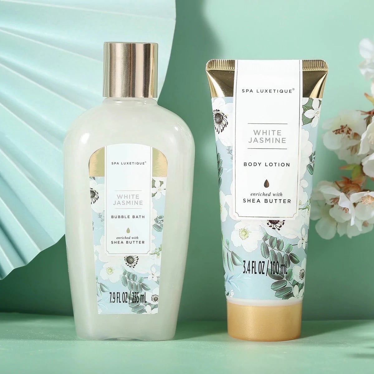 Spa Luxetique Gift Baskets for Women, 15 Pcs Jasmine Bath and Body Mothers Day Gift Sets, Relaxing Birthday Gifts for Her - Image 8