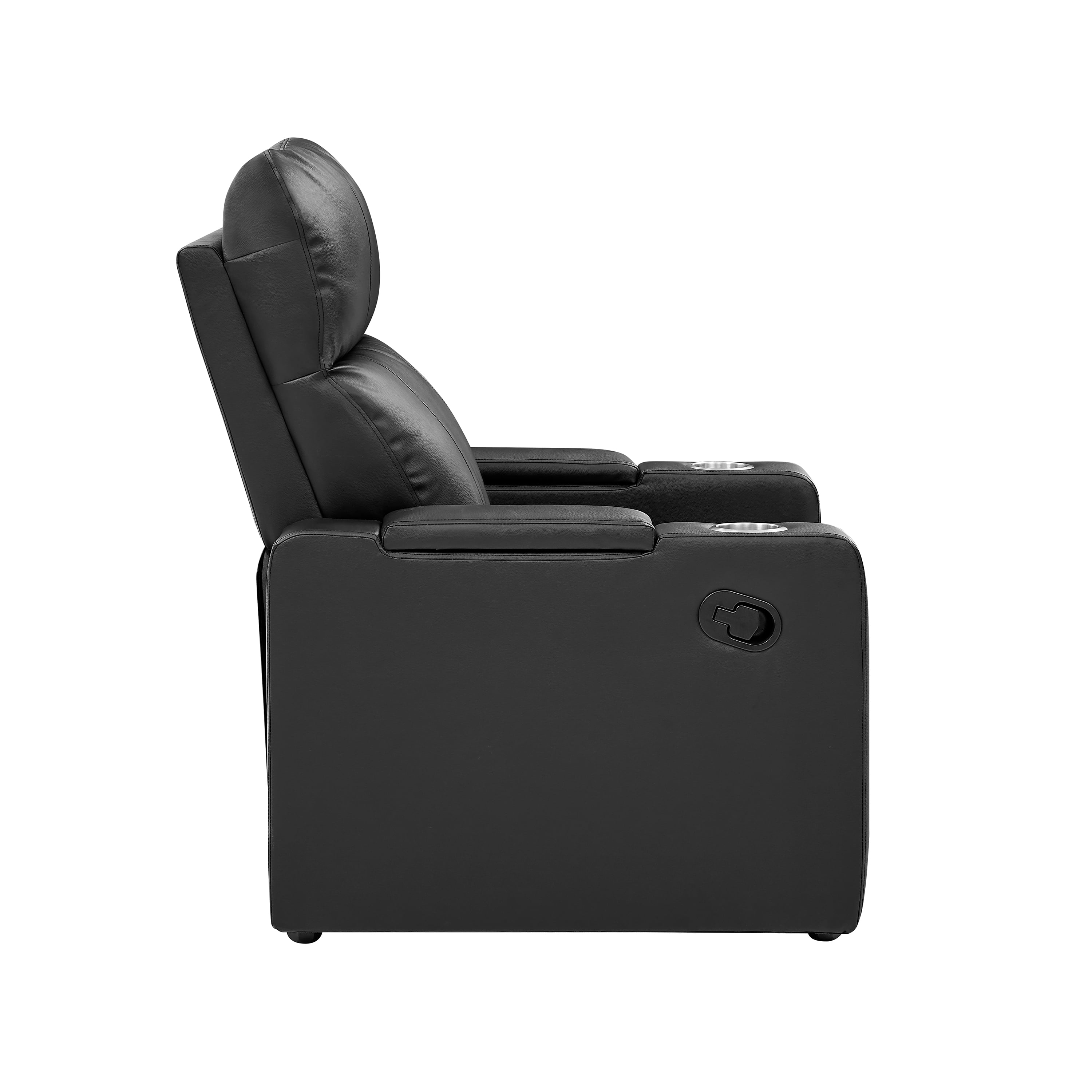 Mainstays Home Theater Recliner with USB charging ports, Faux Leather, Multiple Finishes - Image 8