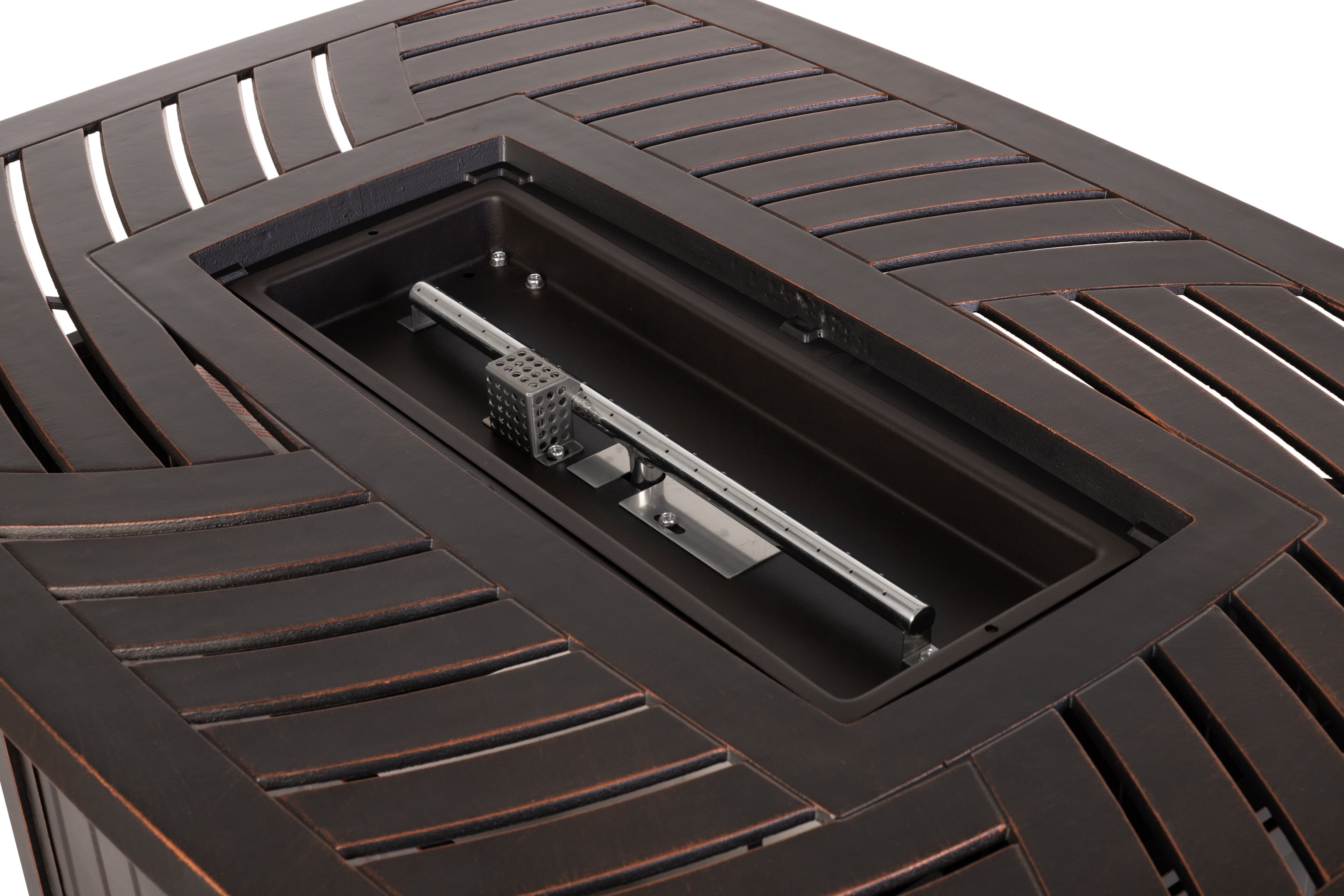 Bravos Rectangle Aluminum LPG Fire Pit - Image 5