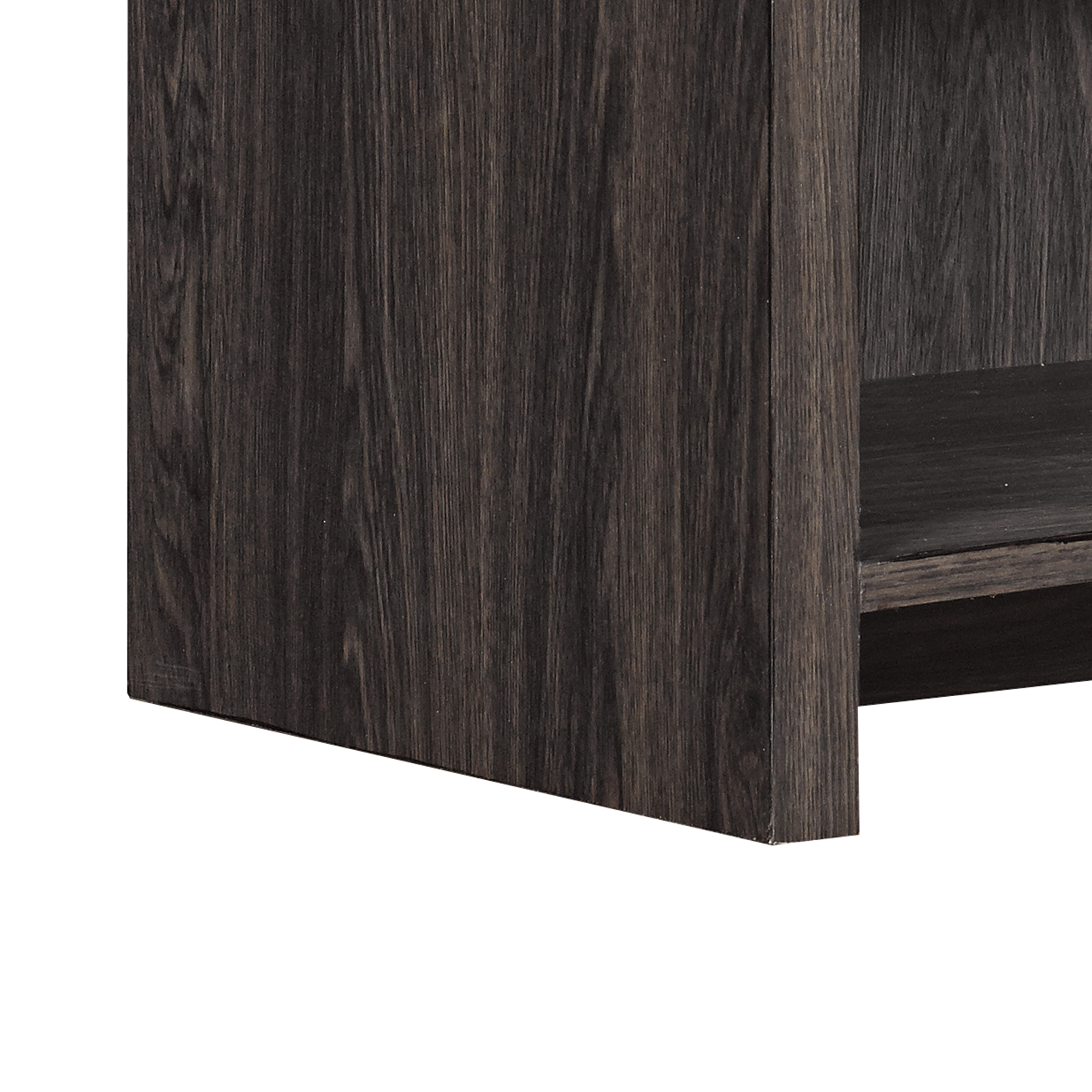 Twin Star Home TV Stand for TVs up to 65 inches with ClassicFlame Electric Fireplace with Open Shelves, Black Walnut - Image 5