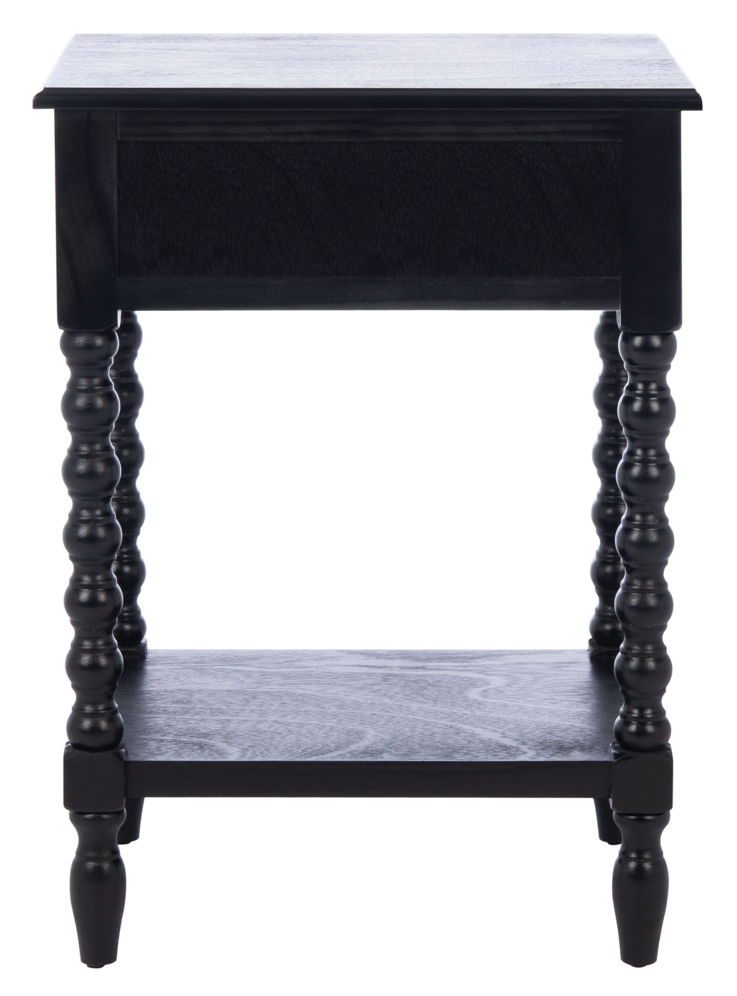 SAFAVIEH Athena Solid 1 Drawer Accent Table, Black - Image 7