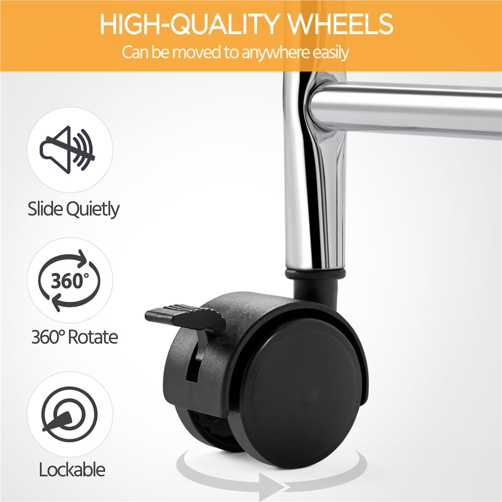 Alden Design 20-Drawer Metal Frame Storage Cart Rolling Bin with Lockable Wheels, Multicolor - Image 12