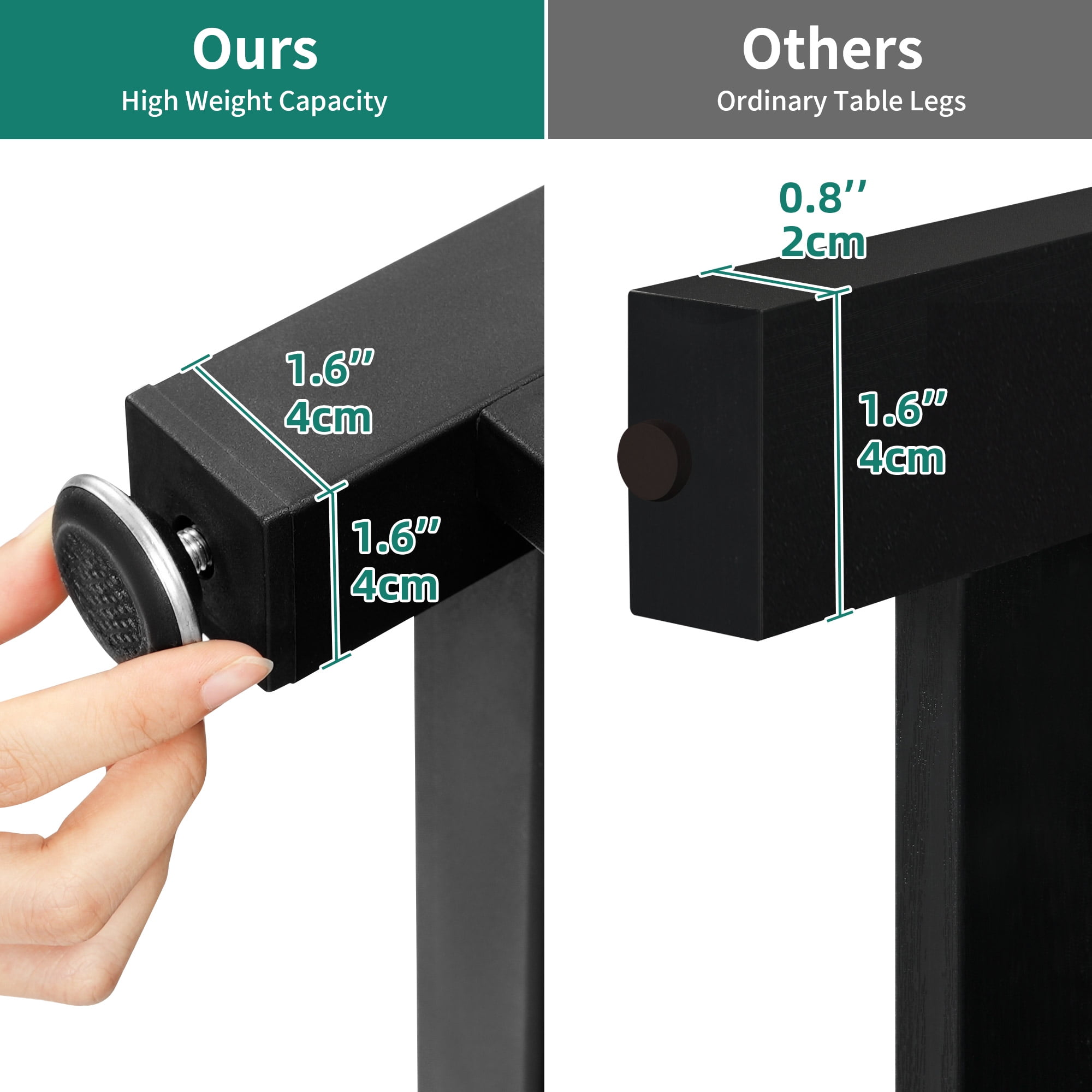 Dextrus Heavy Duty Metal Aquarium Stand with Power Outlets, 40-55 Gallon Fish Tank Stand, Turtle Tank, Reptile Terrarium with Cabinet, 670LBS Capacity-Black - Image 8