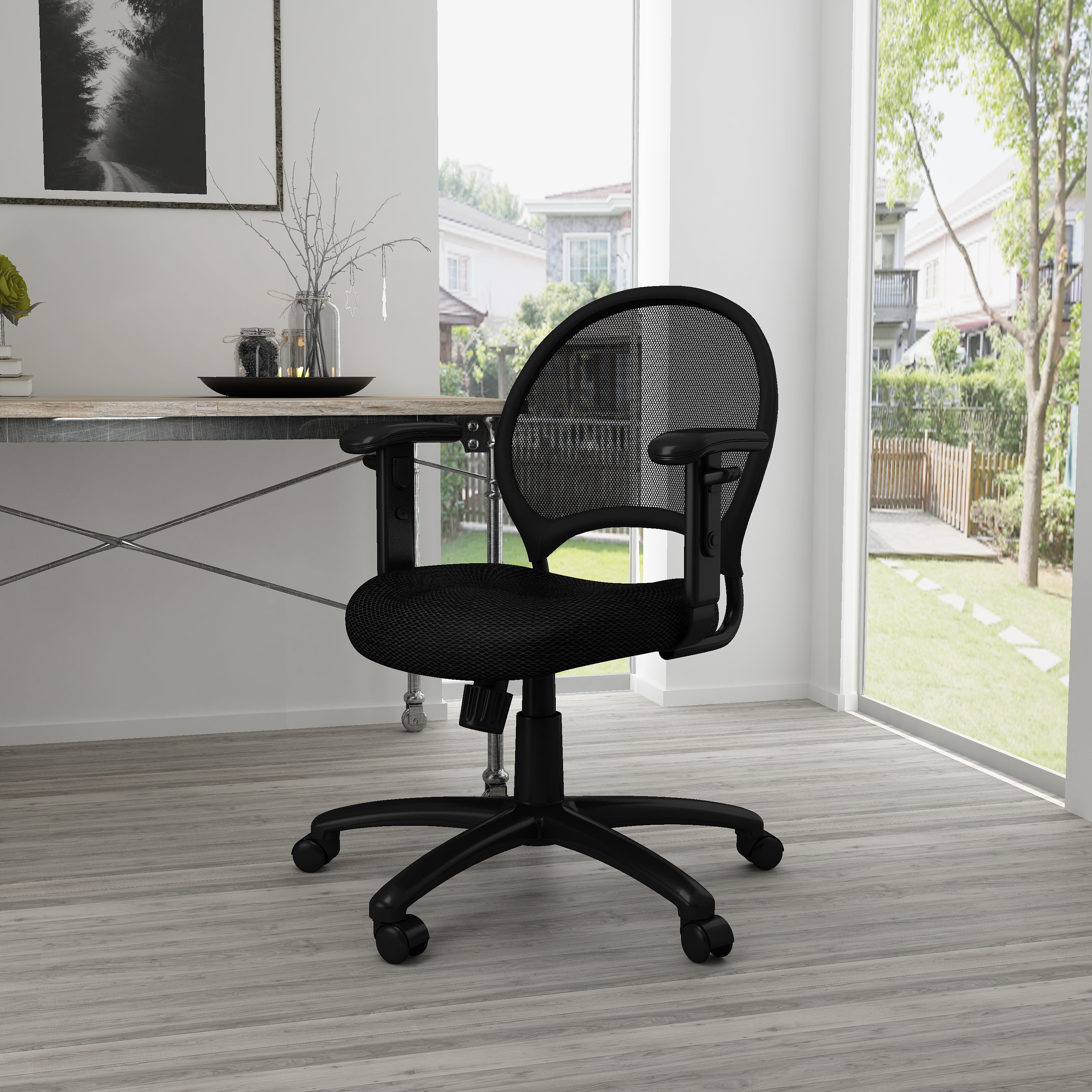 Boss Office Products Mesh Chair With Adjustable Arms - Image 9