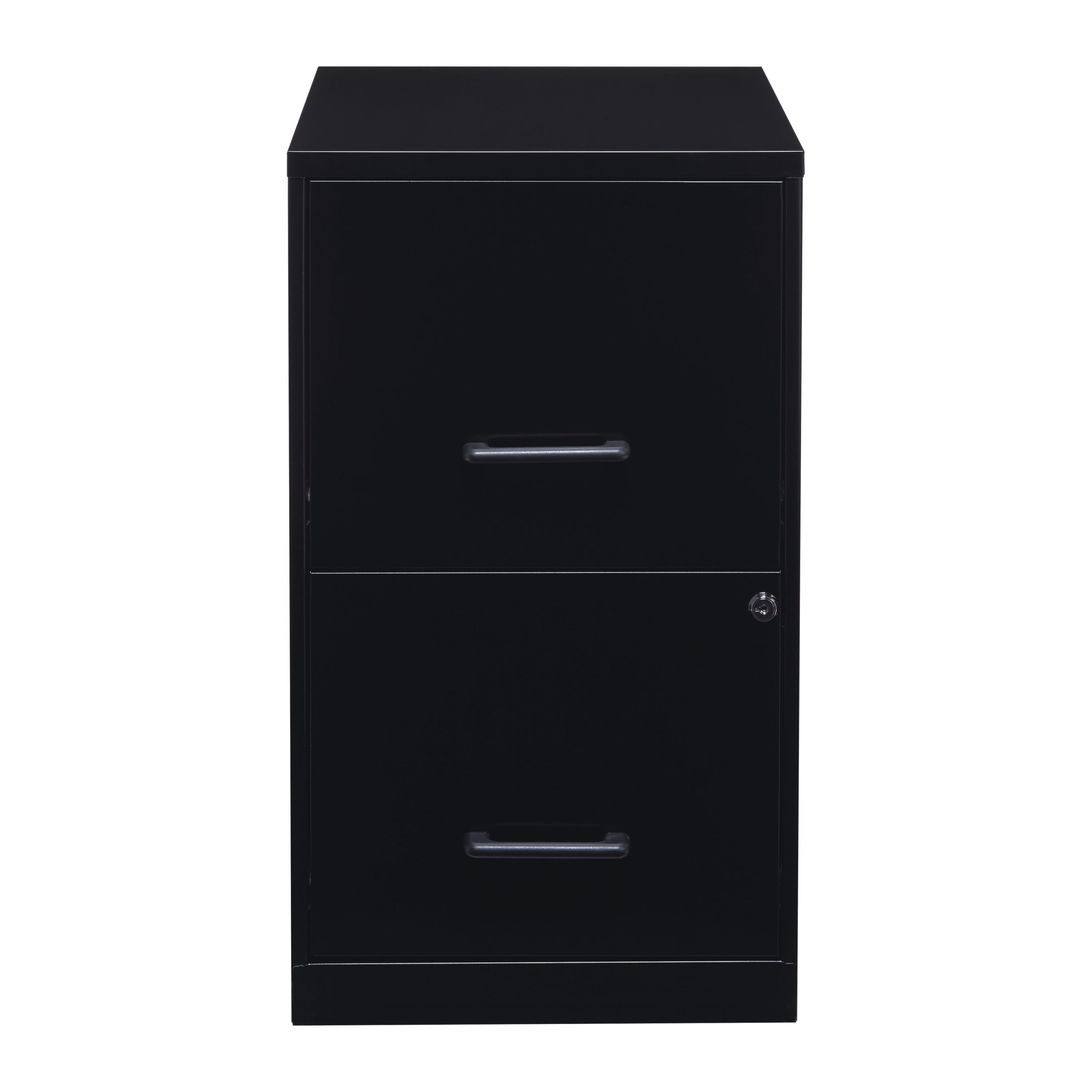 Space Solutions 18" Deep 2 Drawer Letter Width Vertical File Cabinet, Black - Image 4