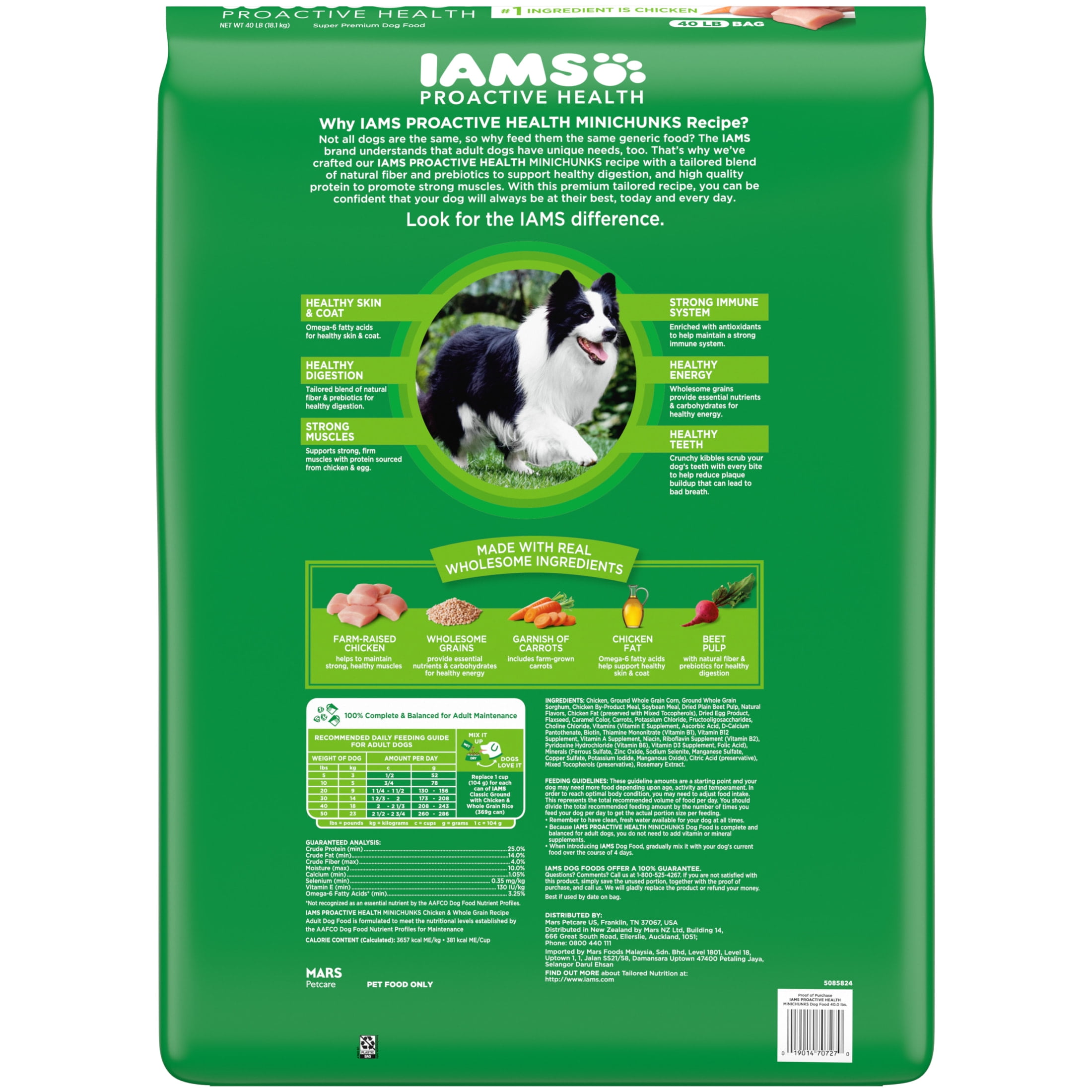 Iams Proactive Health Chicken And Whole Grains Flavor Dry Dog Food, 40 Lb Bag - Image 3