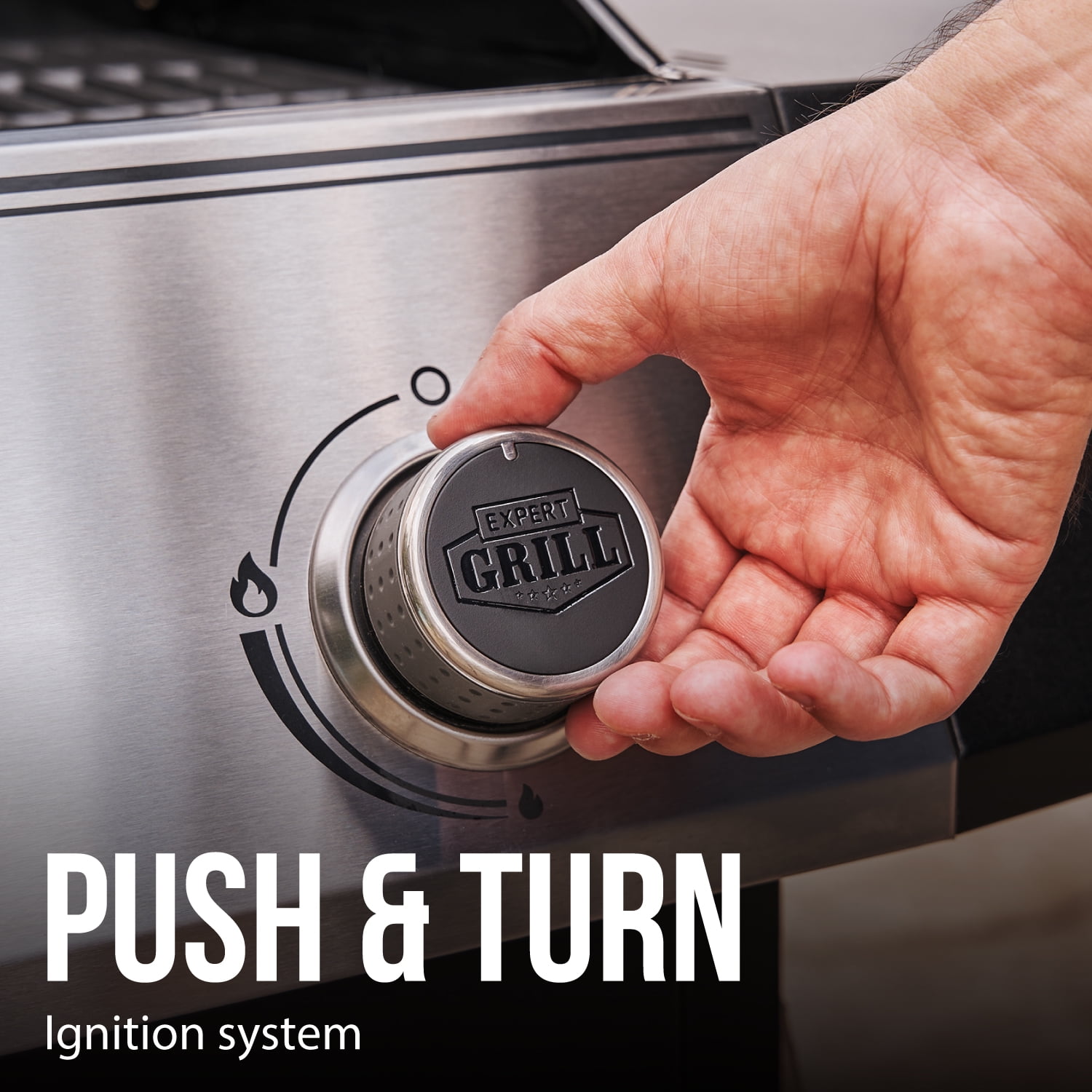 Expert Grill 4-Burner Propane Gas Grill with Stainless Steel Burners and Porcelain Enamel Firebox - Image 4