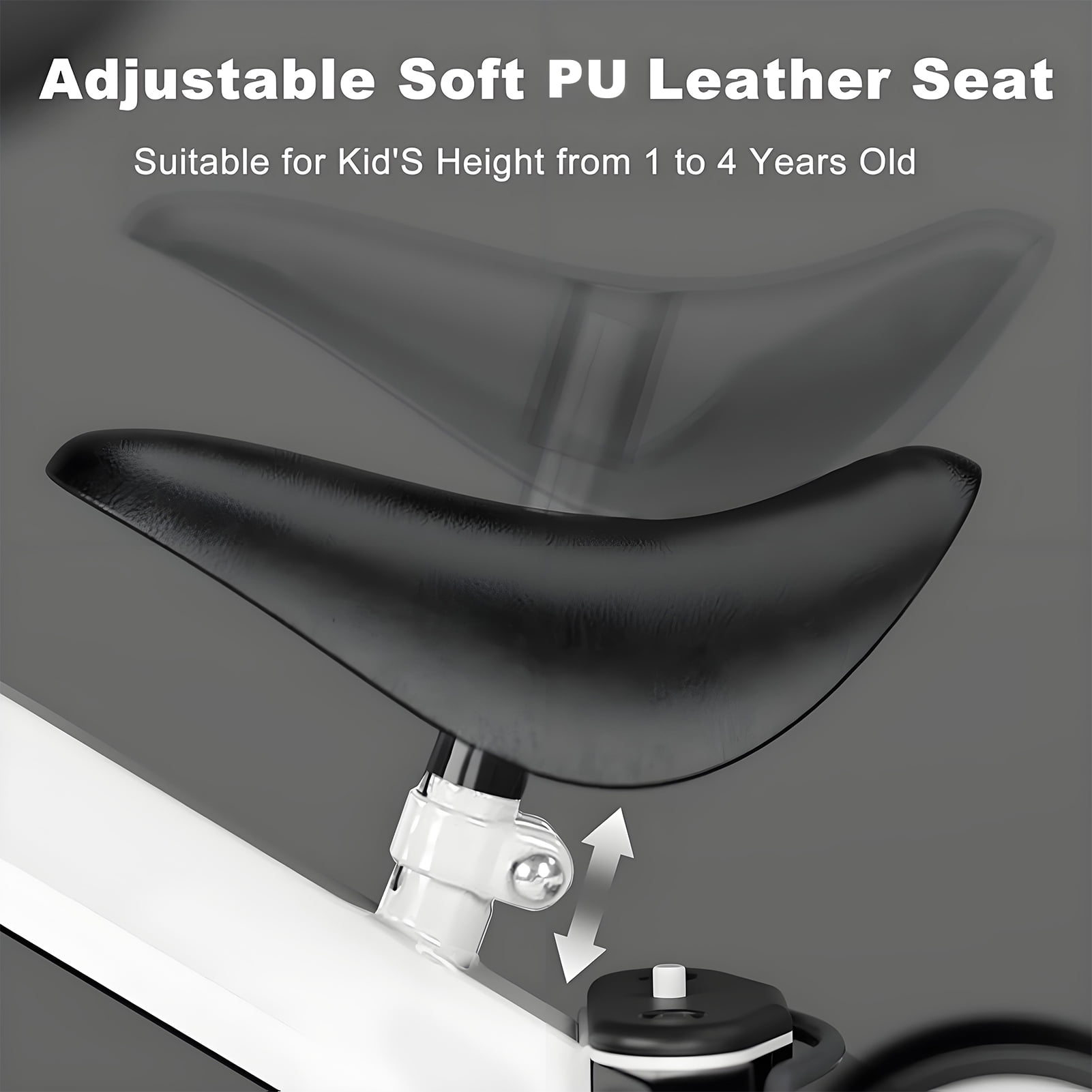 Kids Tricycle, 5-in-1 Toddler Balance Bike with Removable Pedals, White Tricycles for Toddlers Kids 1-4 Years Old Boys Girls Birthday Gift, Baby Bike Infant Trike Toddler Bike - Image 9