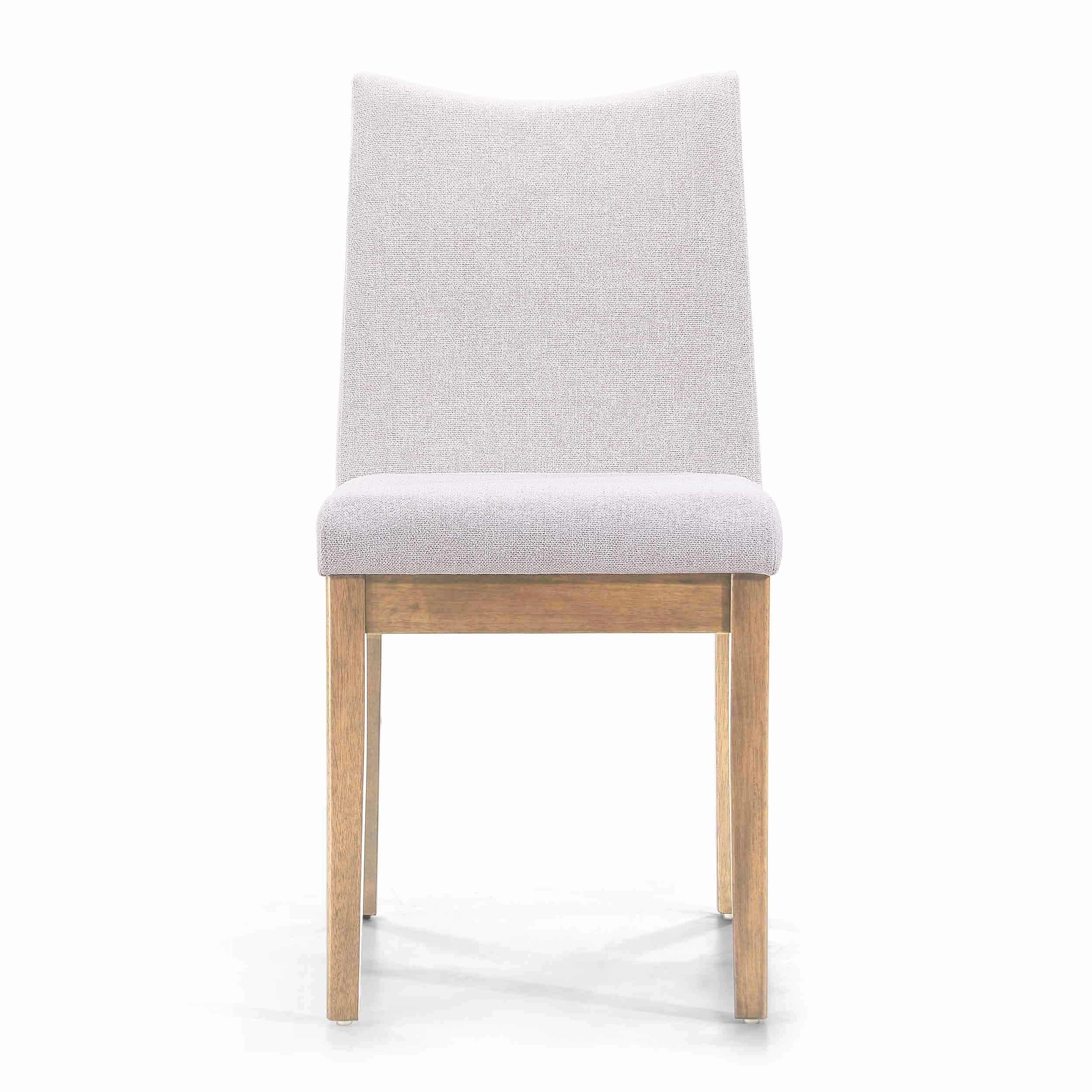 Noble House Malachi Fabric Dining Chair, Set of 2, Light Beige, Oak - Image 5