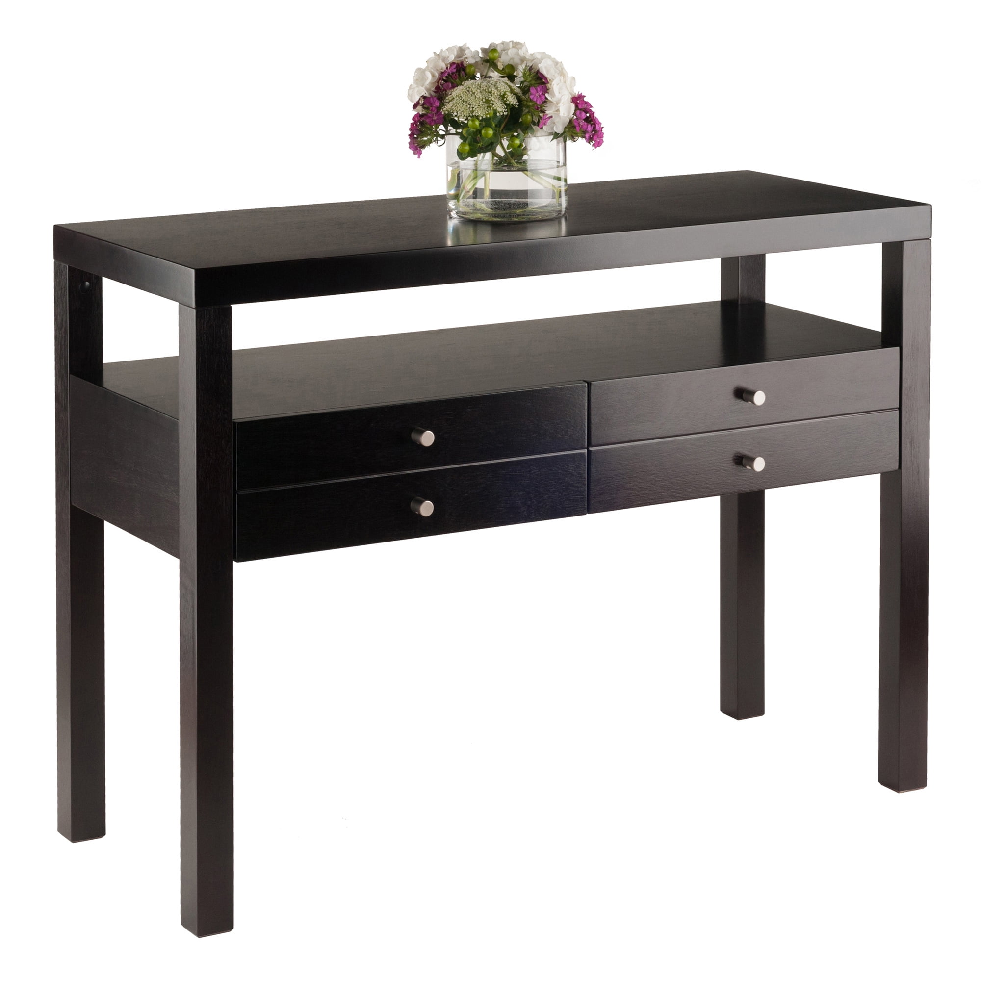 Winsome Copenhagen Console Table, Two Drawers, Espresso Finish - Image 7