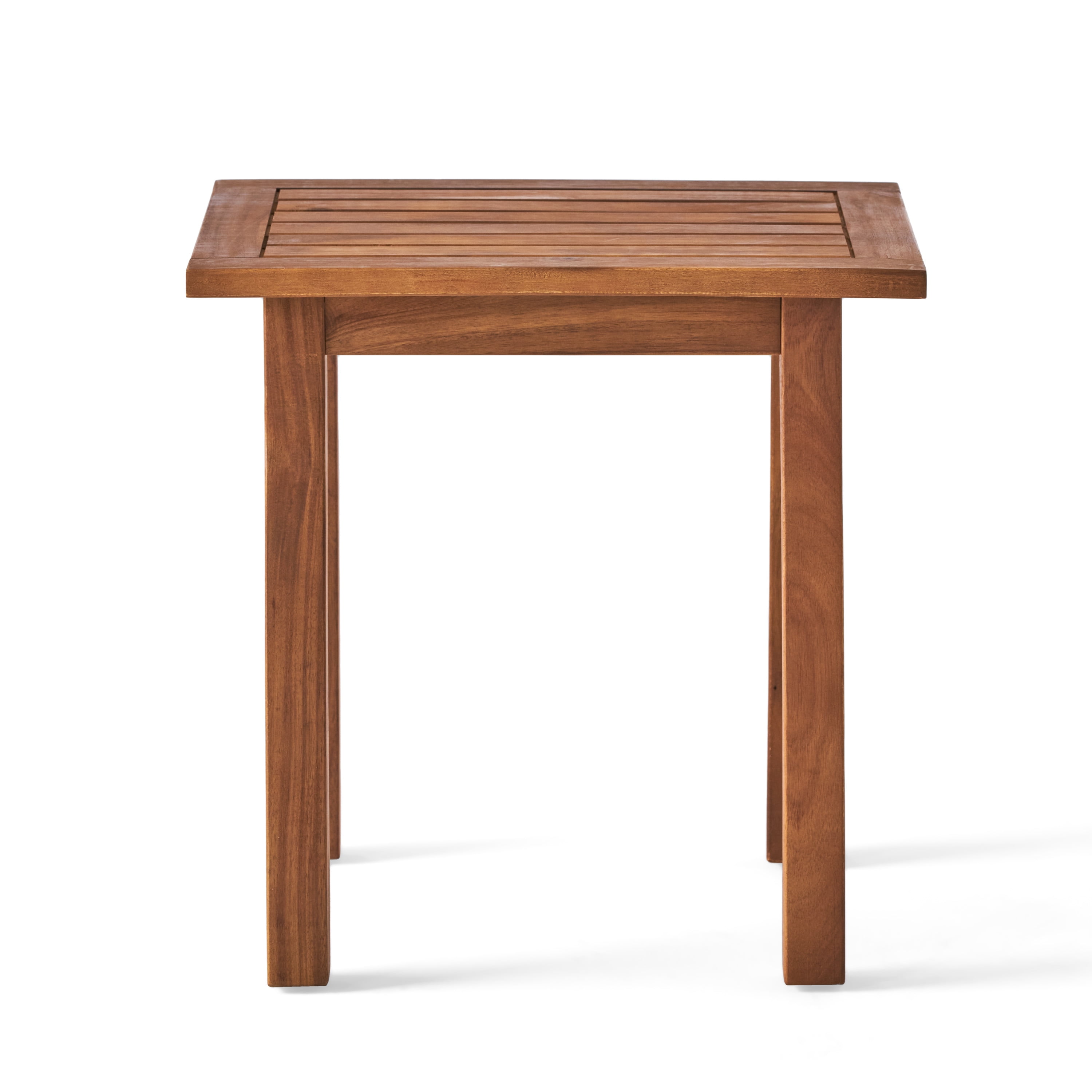 Outdoor Side Table,Small Square Wood End Table,Teak - Image 6