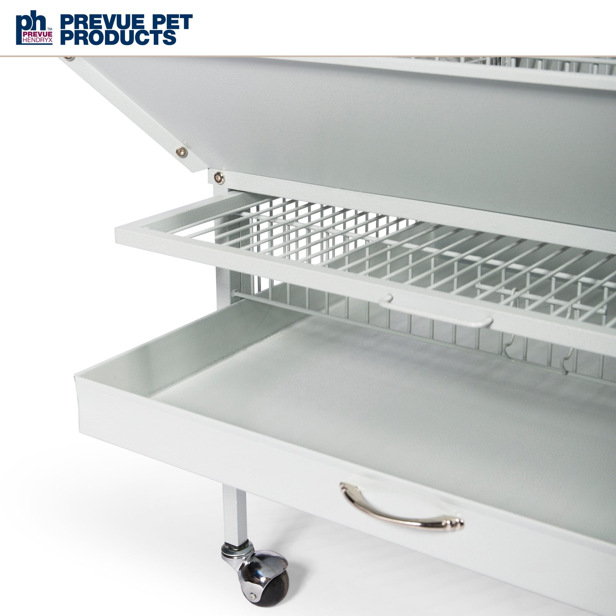 Prevue Pet Products Select Wrought Iron Parrot Bird Cage 24x20x60", Pewter - Image 19