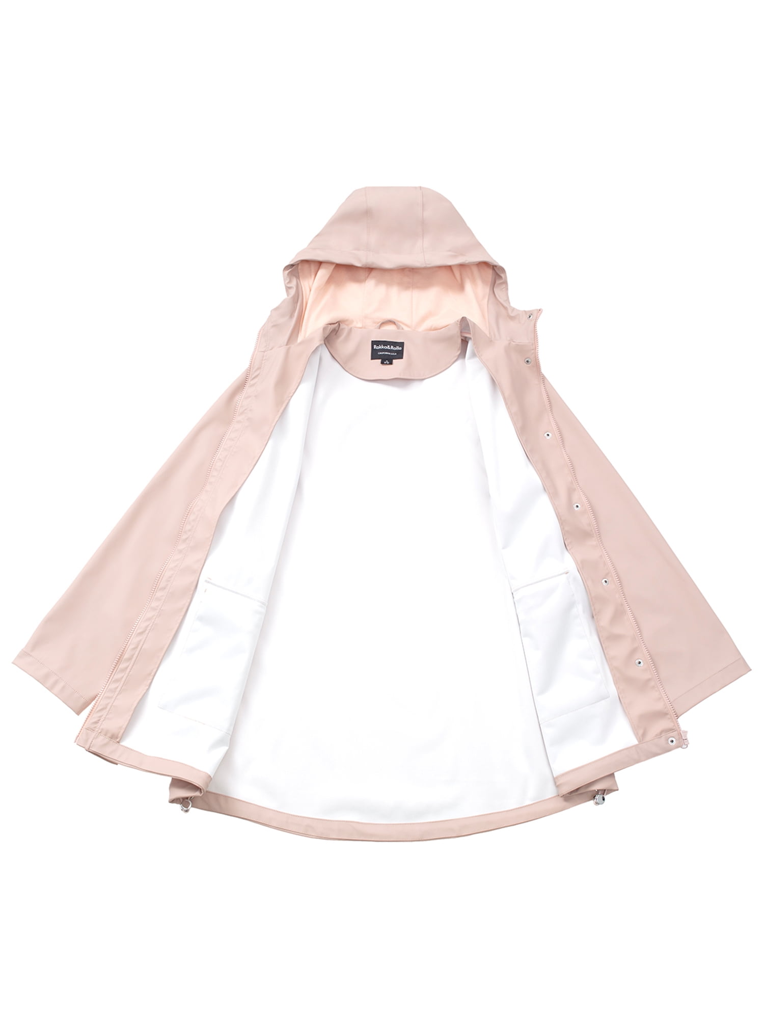 Rokka&Rolla Women's Waterproof Rain Coats Rubberized Jackets - Image 5