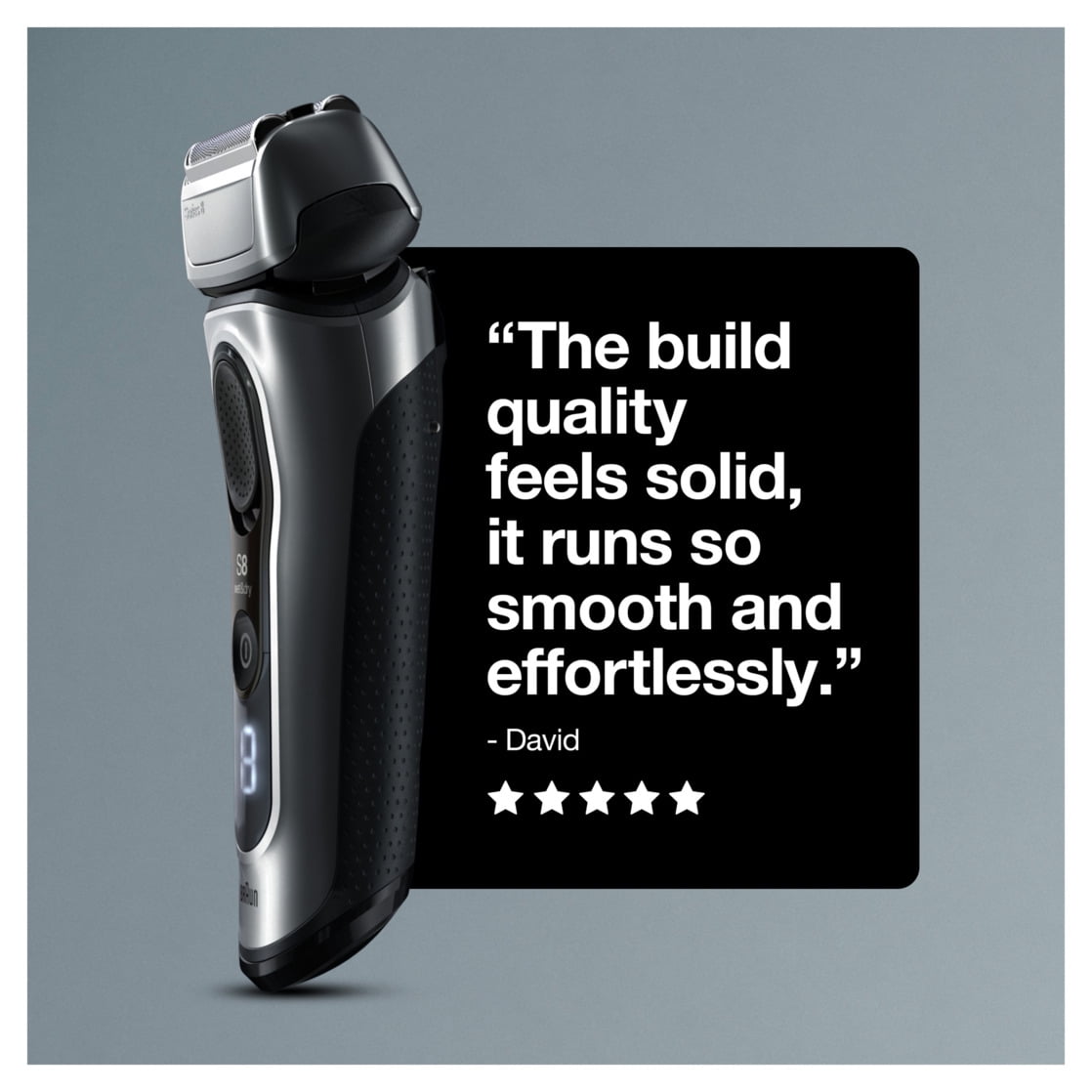 Braun Series 8 8457CC Electric Shaver for Men with Beard Trimmer, Cleaning & Charging Center, Sliver - Image 8