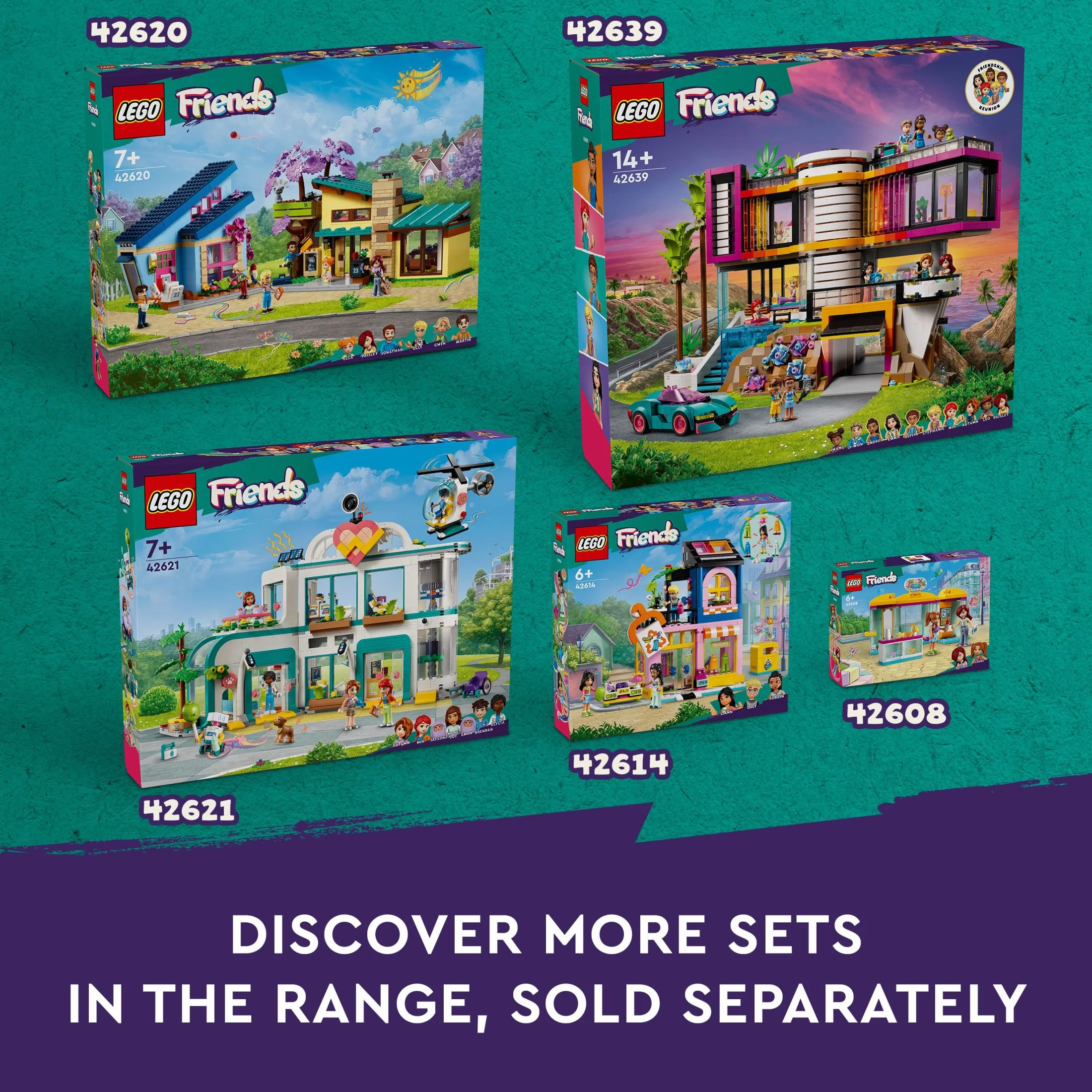 LEGO Friends Heartlake City Shopping Mall Toy, Building Kit with Mini-Doll Accessories for Kids to Build Social Skills and Play Together, Gift Set for 8 Year Old Kids, Girls and Boys, 42604 - Image 4