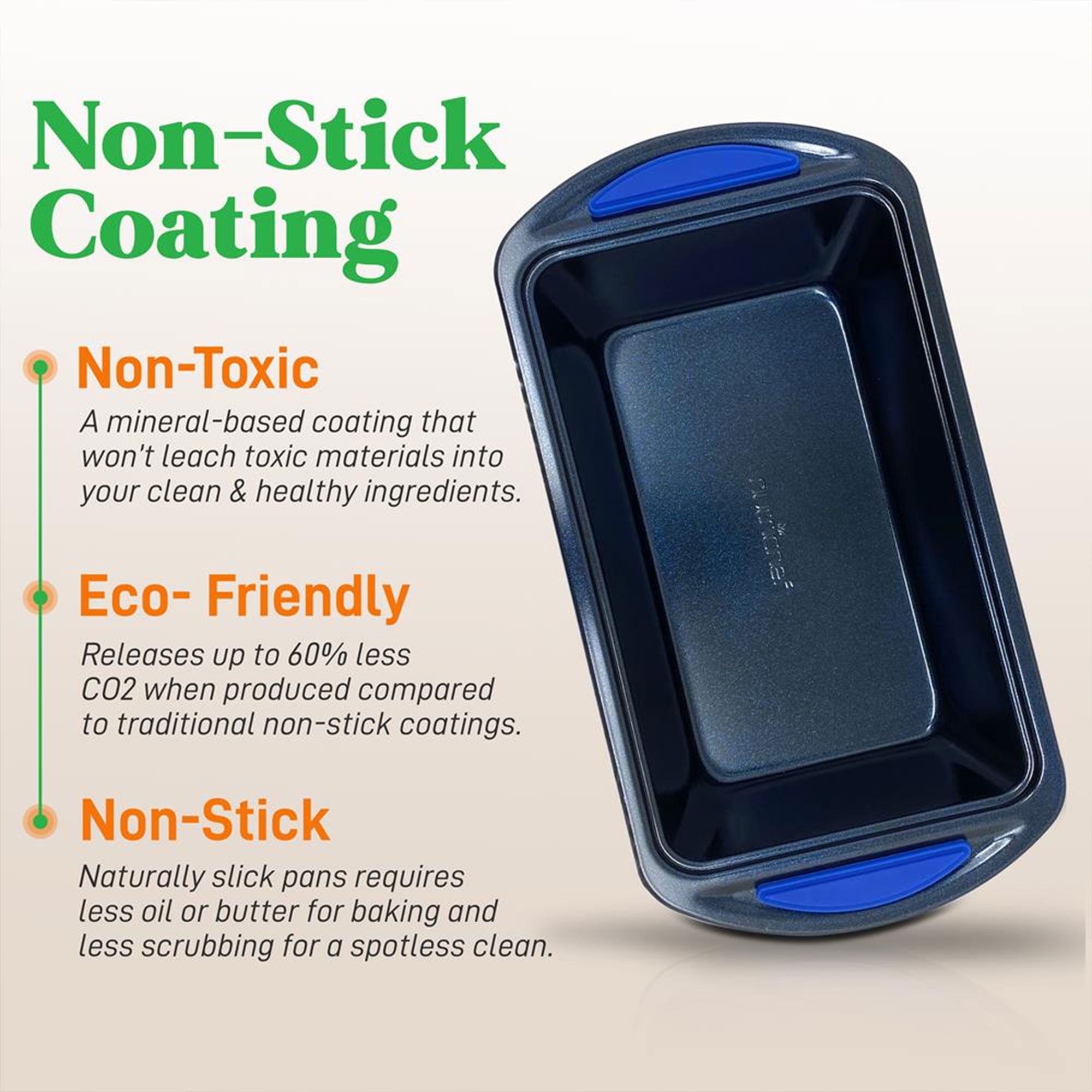 NutriChef Kitchen Oven Non Stick Blue Carbon Steel 10 Piece Bakeware Set - Image 5