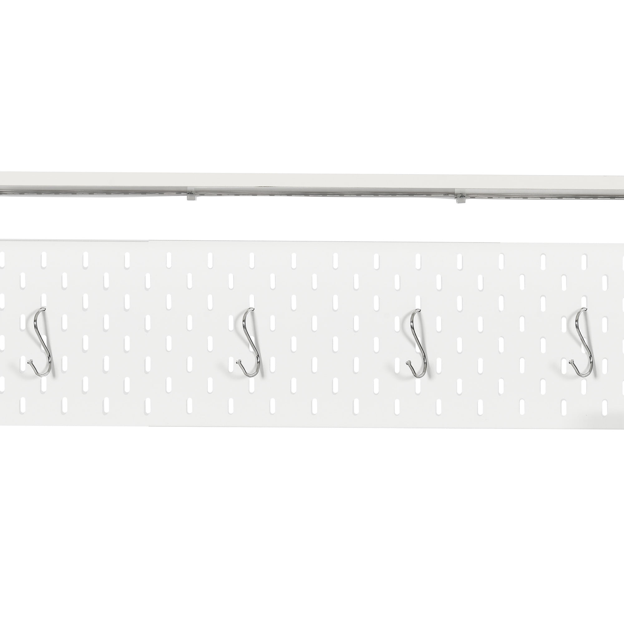 Dextrus Kitchen Baker's Rack with Power Outlet & LED Light, Microwave Stand with Door, White - Image 10