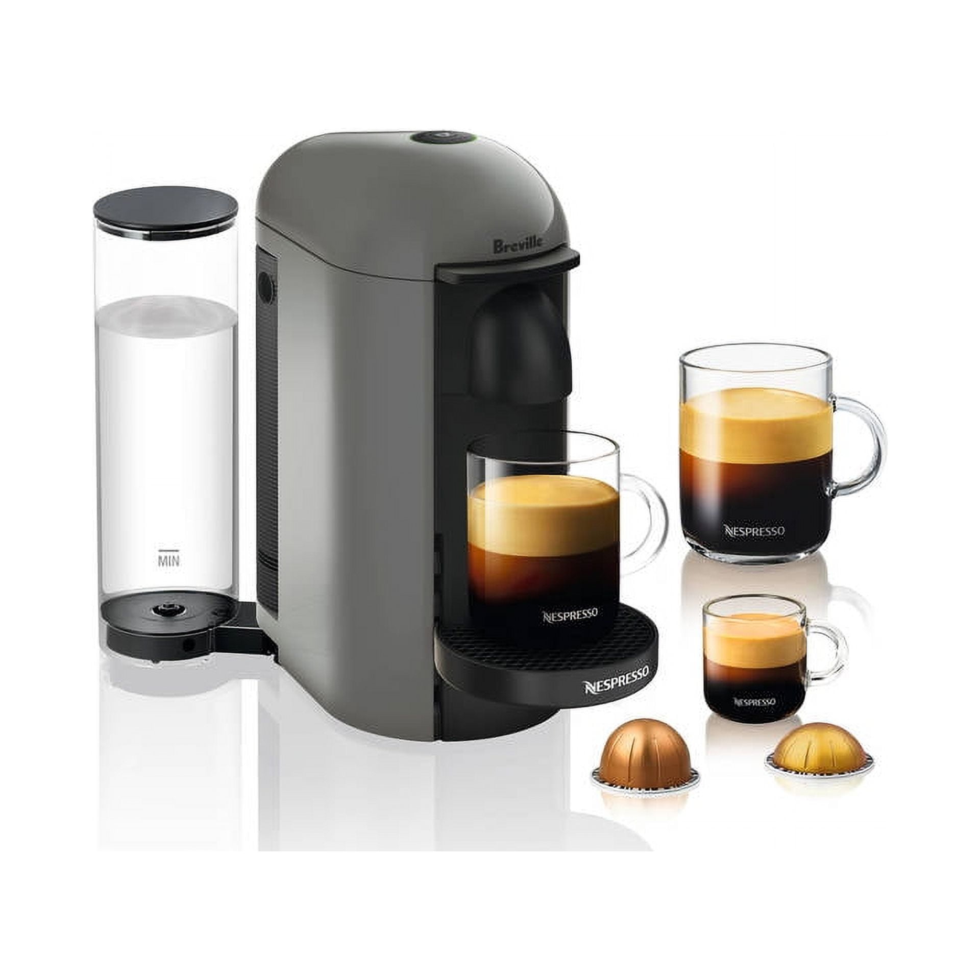 Nespresso VertuoPlus Coffee and Espresso Maker by Breville, Gray - Image 2