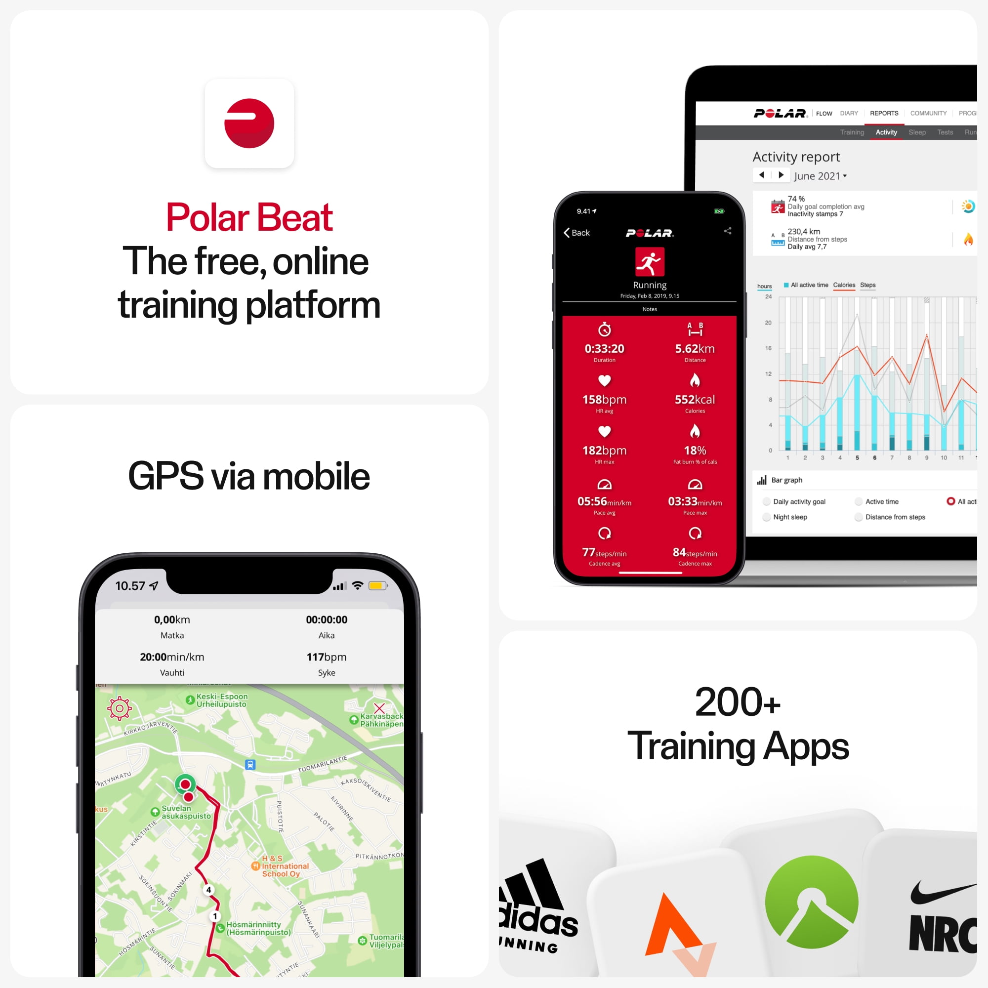 Polar H10 Heart Rate Monitor – ANT+ , Bluetooth – HR Sensor for Men and Women – Built-in Memory, XS-S - Image 3