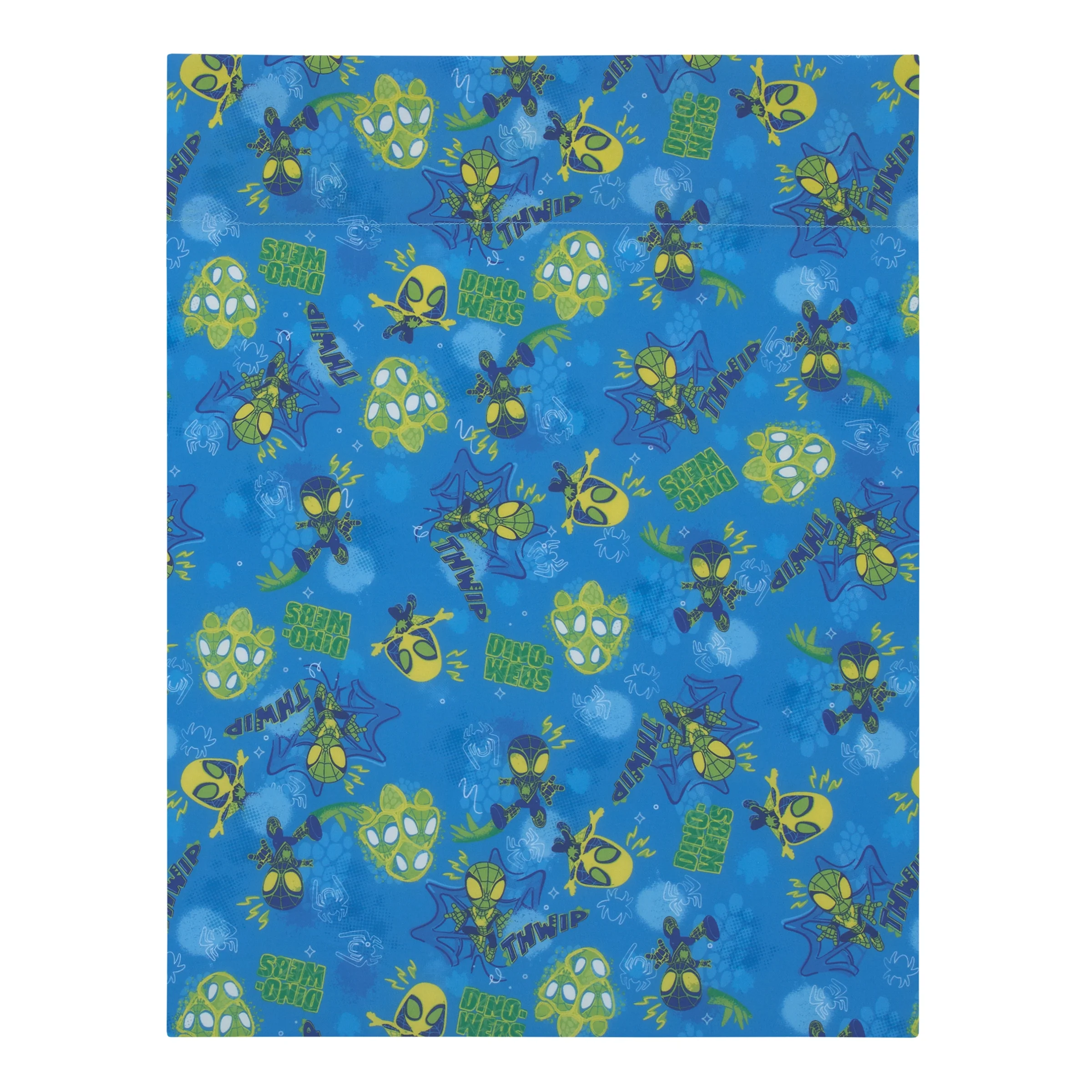 Marvel Spidey Dino Webs 5-Pc Toddler Bed Set - Comforter, Fitted Sheet, Top Sheet, Pillowcase, Blanket, Blue, Toddler Boy - Image 2