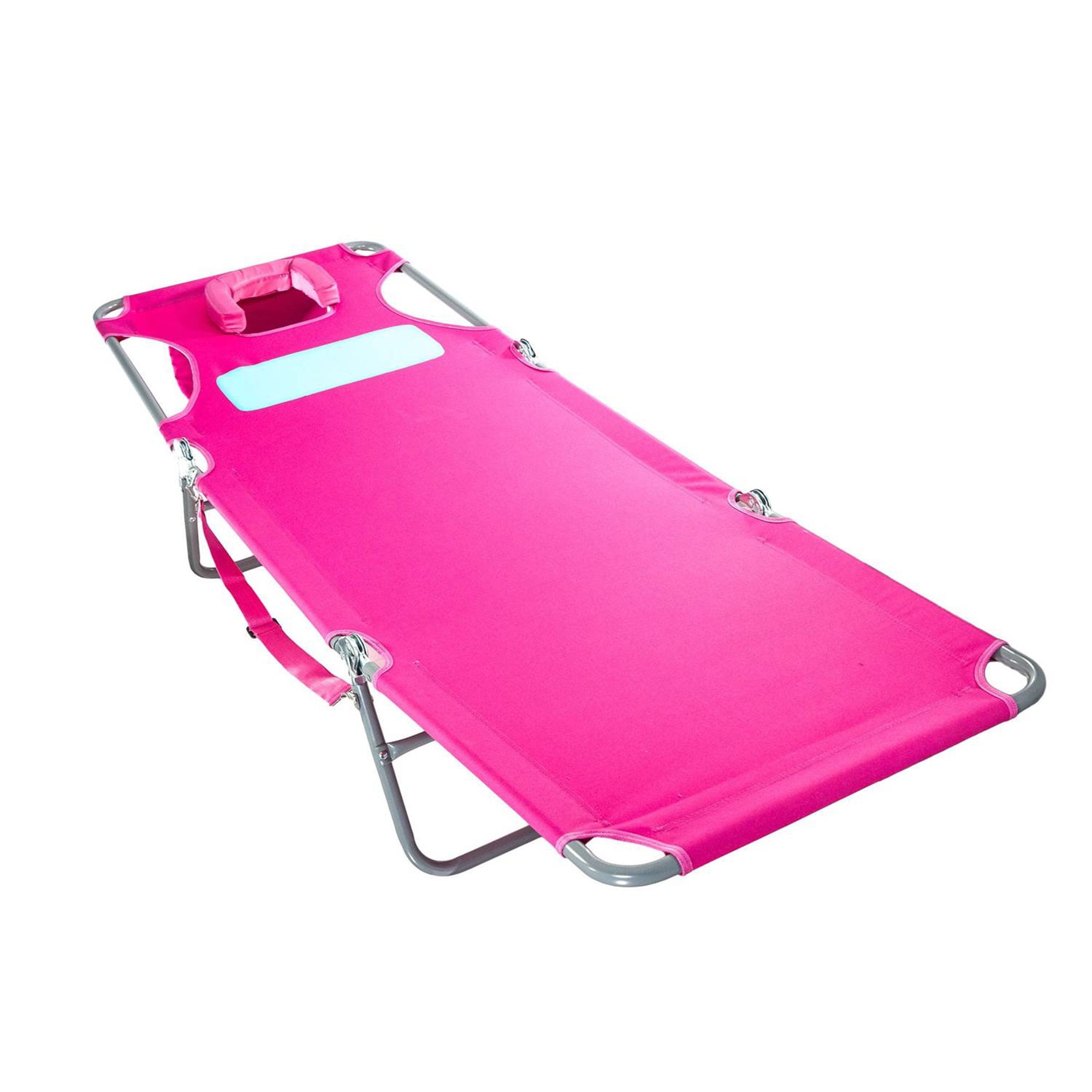 Ostrich Ladies Comfort Adjustable Lounger Beach Chaise - Pink, Polyester, Steel - Image 9