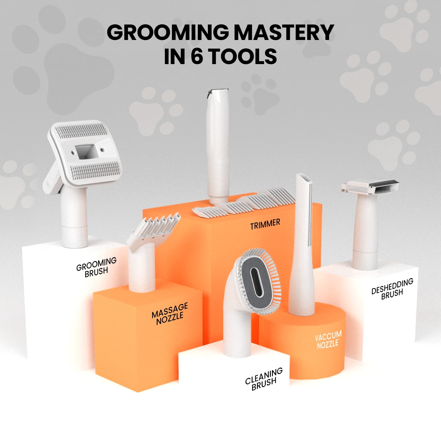 Pet Terra 3-in-1 Dog Grooming Vacuum & Dryer: Powerful Suction, Quiet Operation, Professional Clippers. Ideal for Shedding Control & Drying. Suitable for Dogs, Cats, and More! - Image 4