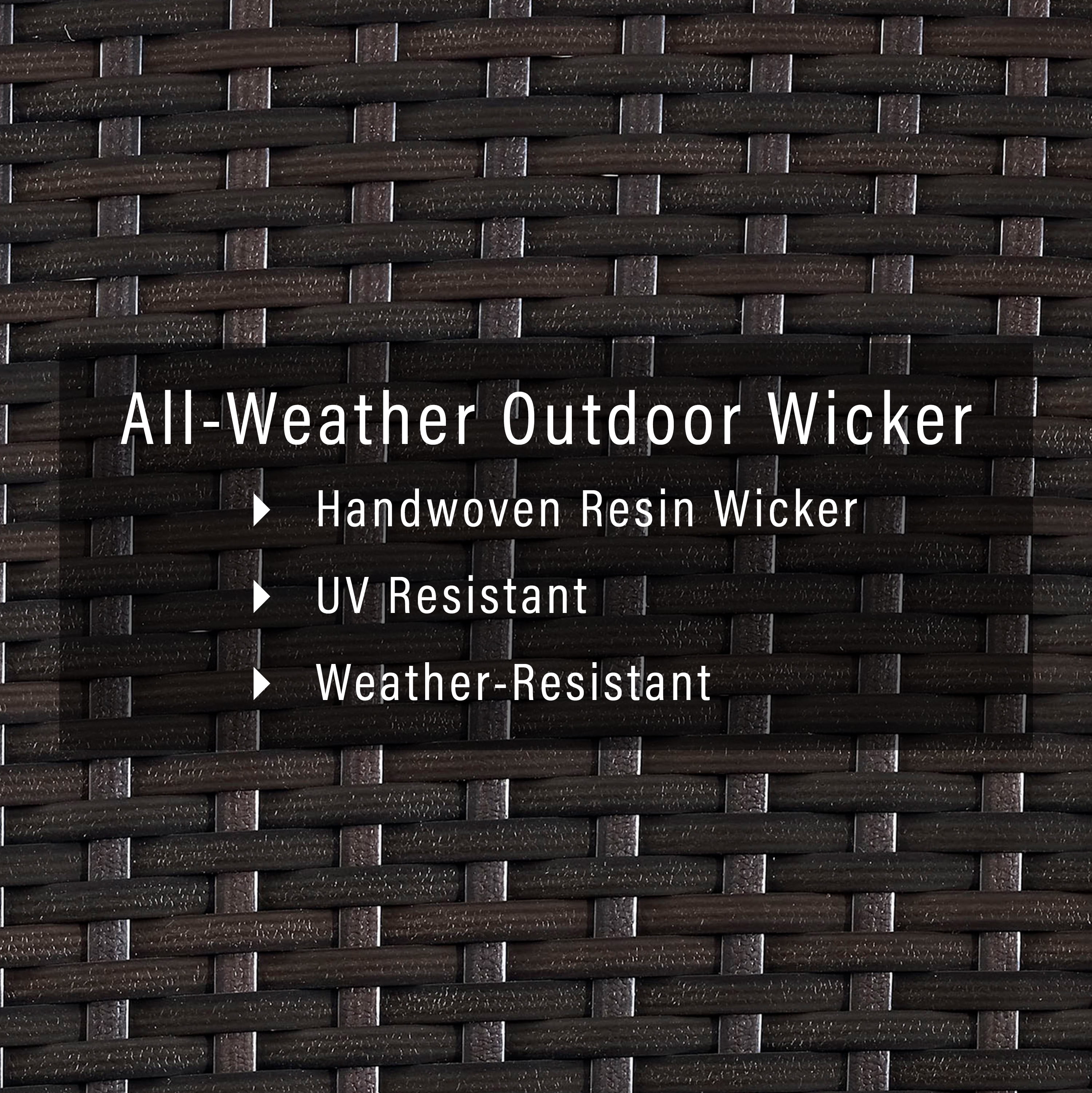 Crosley Furniture Palm Harbor Wicker Counter Height Outdoor Bar Stools, Set of 2, for Backyard, Patio, Deck - Image 4