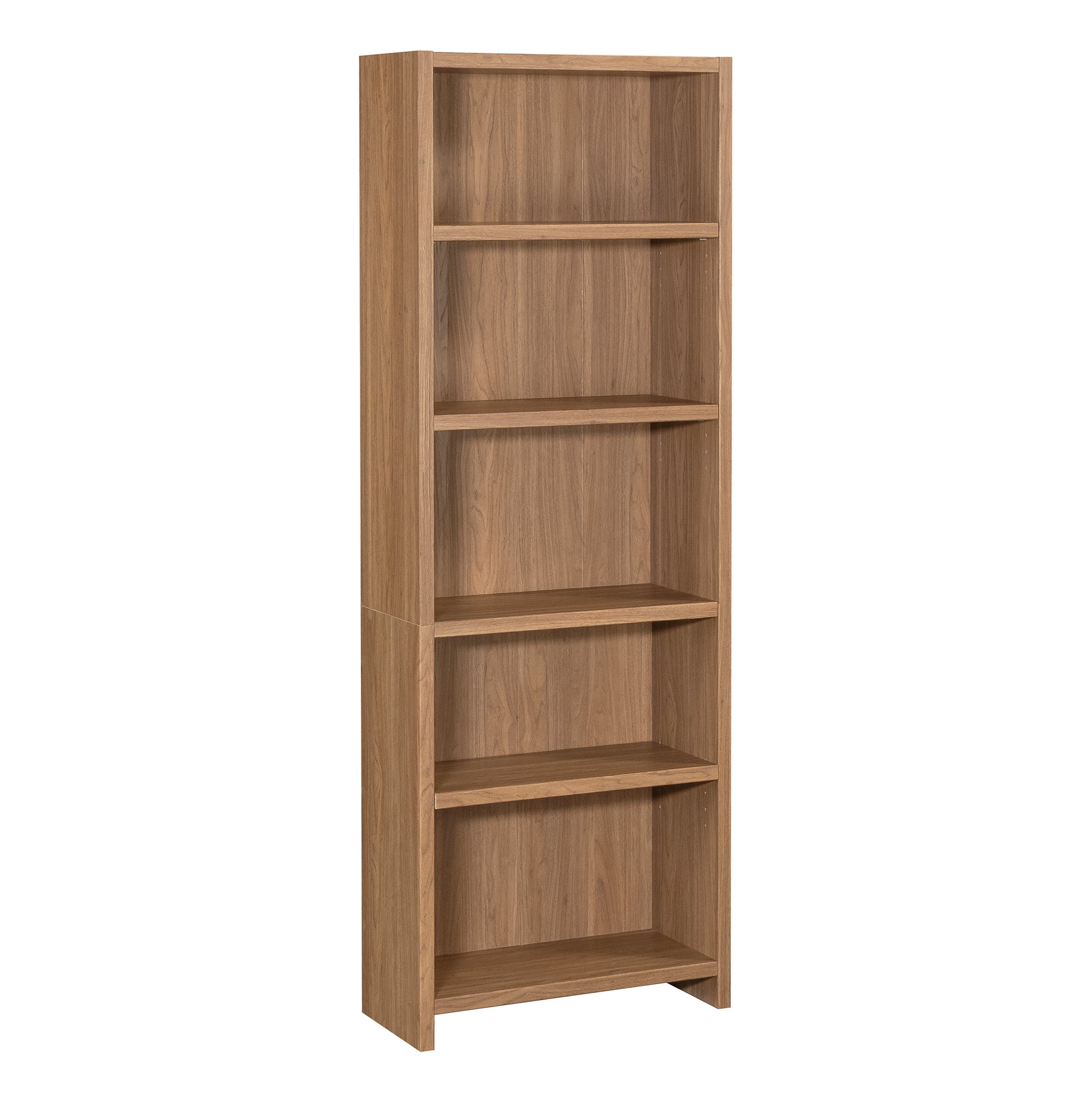 Mainstays Westley 5 Shelf Bookcase, Walnut Finish - Image 10